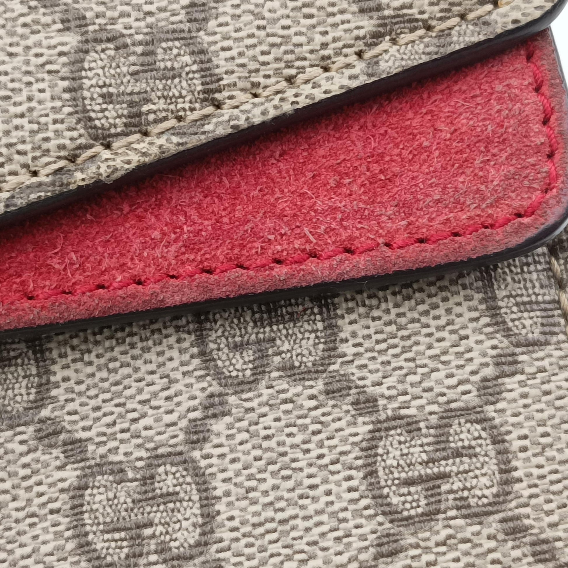 Dionysus beige×red PVC coated canvas × suede 400249 A024850617ディオニュソス ベージュ×レッド PVCコーティングキャンバス × スエード 400249 A024850617