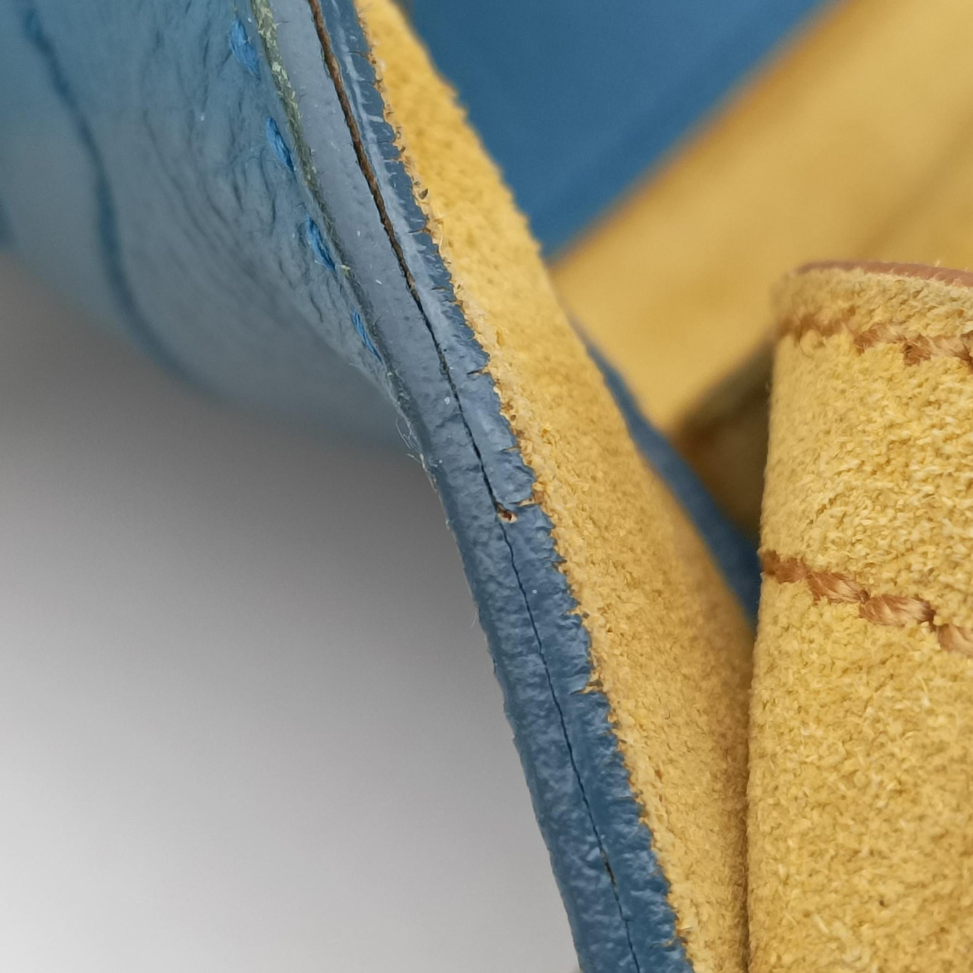 Muse Two Blue x beige×brown Leather 197149 197149.527411ミューズトゥ ブルー×ベージュ×ブラウン レザー 197149 197149.527411