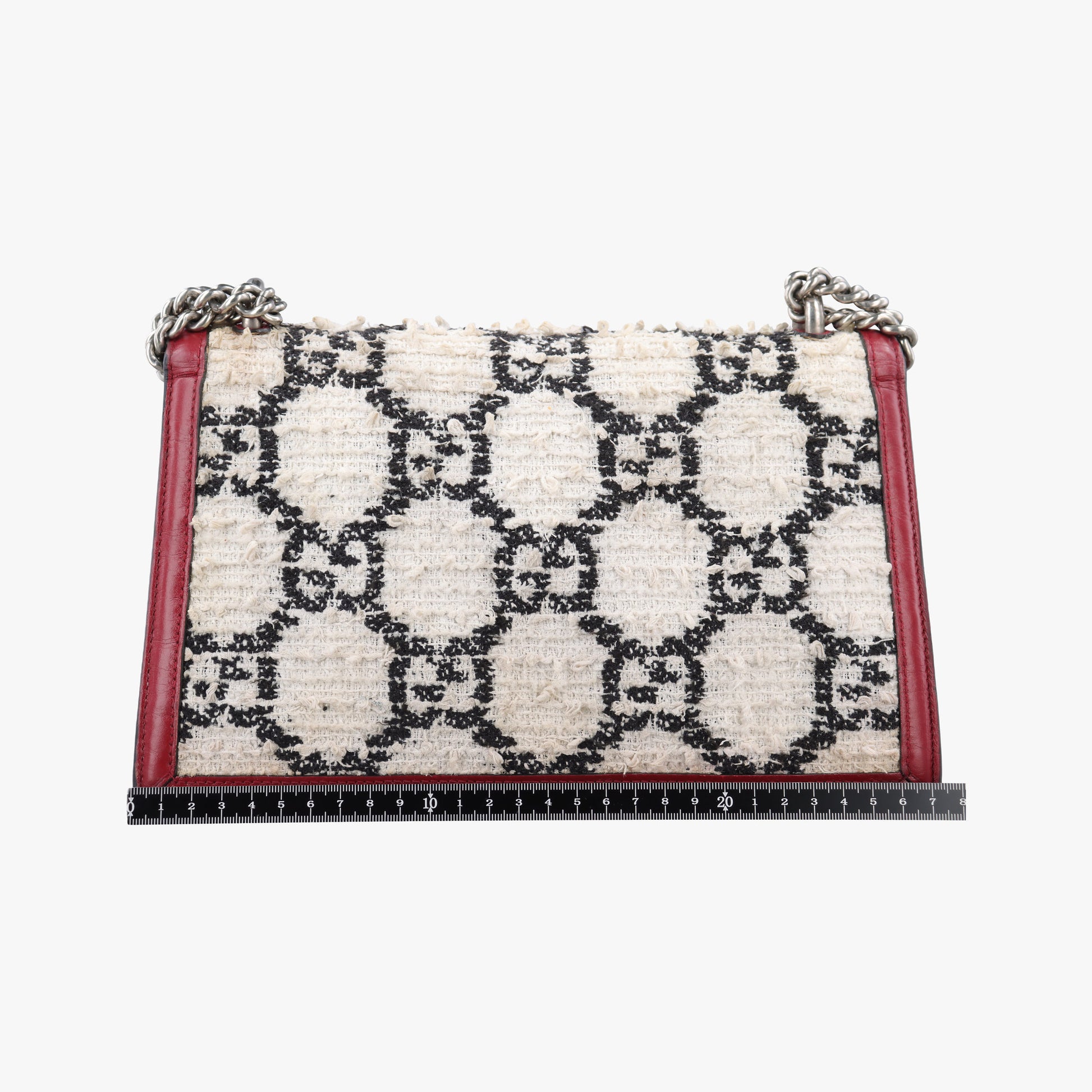 Dionysus Ivory × Red × Black Tweed×Leather 400249 A029527679ディオニュソス アイボリー × レッド × ブラック ツイード×レザー 400249 A029527679