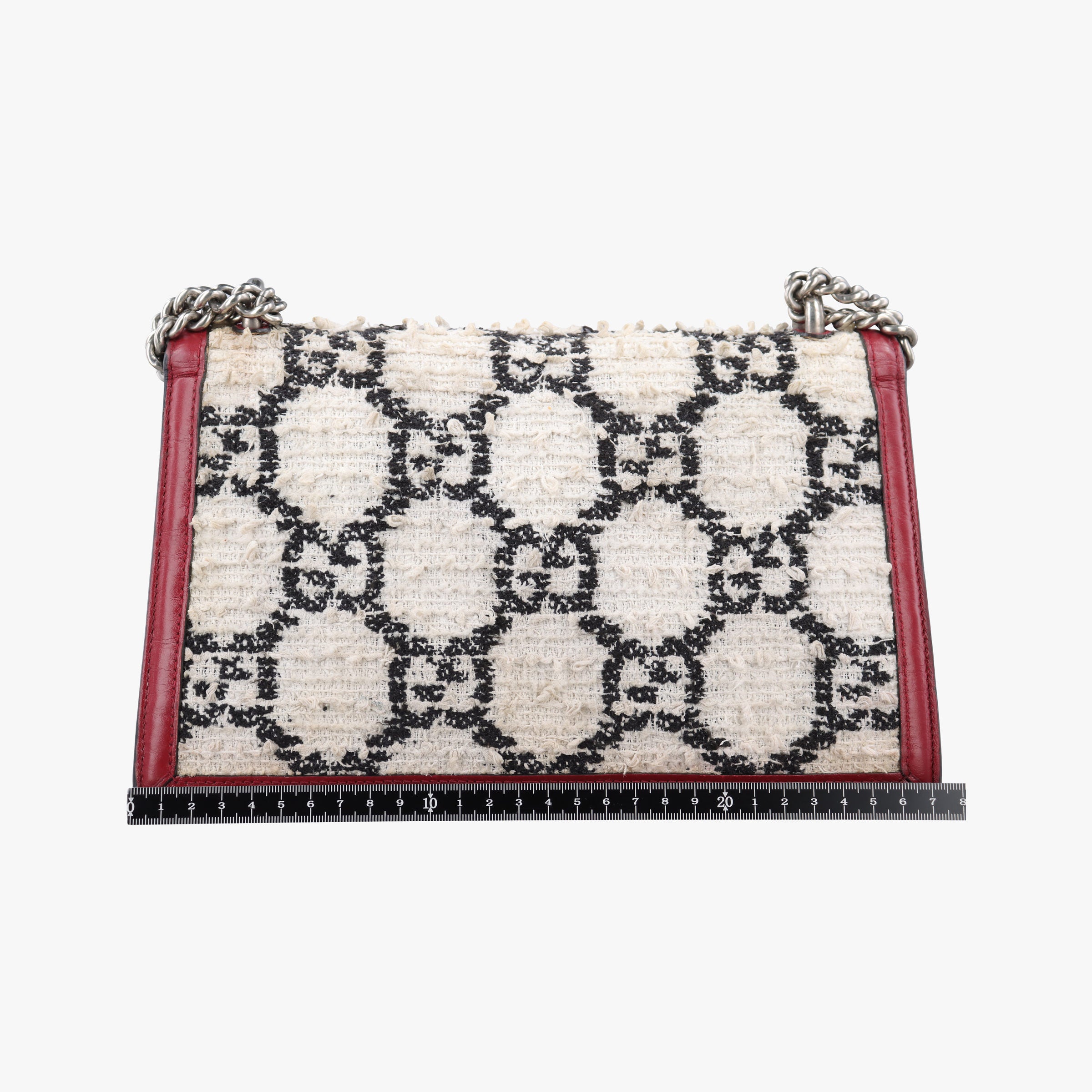 Dionysus Ivory × Red × Black Tweed×Leather 400249 A029527679ディオニュソス アイボリー × レッド × ブラック ツイード×レザー 400249 A029527679