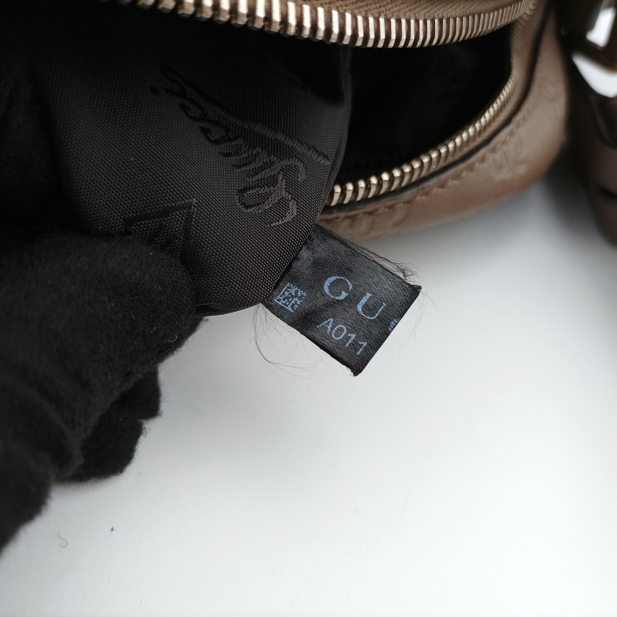 GG Imprime Messenger Brown Leather 201448 A011194915GGインプリメ メッセンジャー ブラウン レザー 201448 A011194915