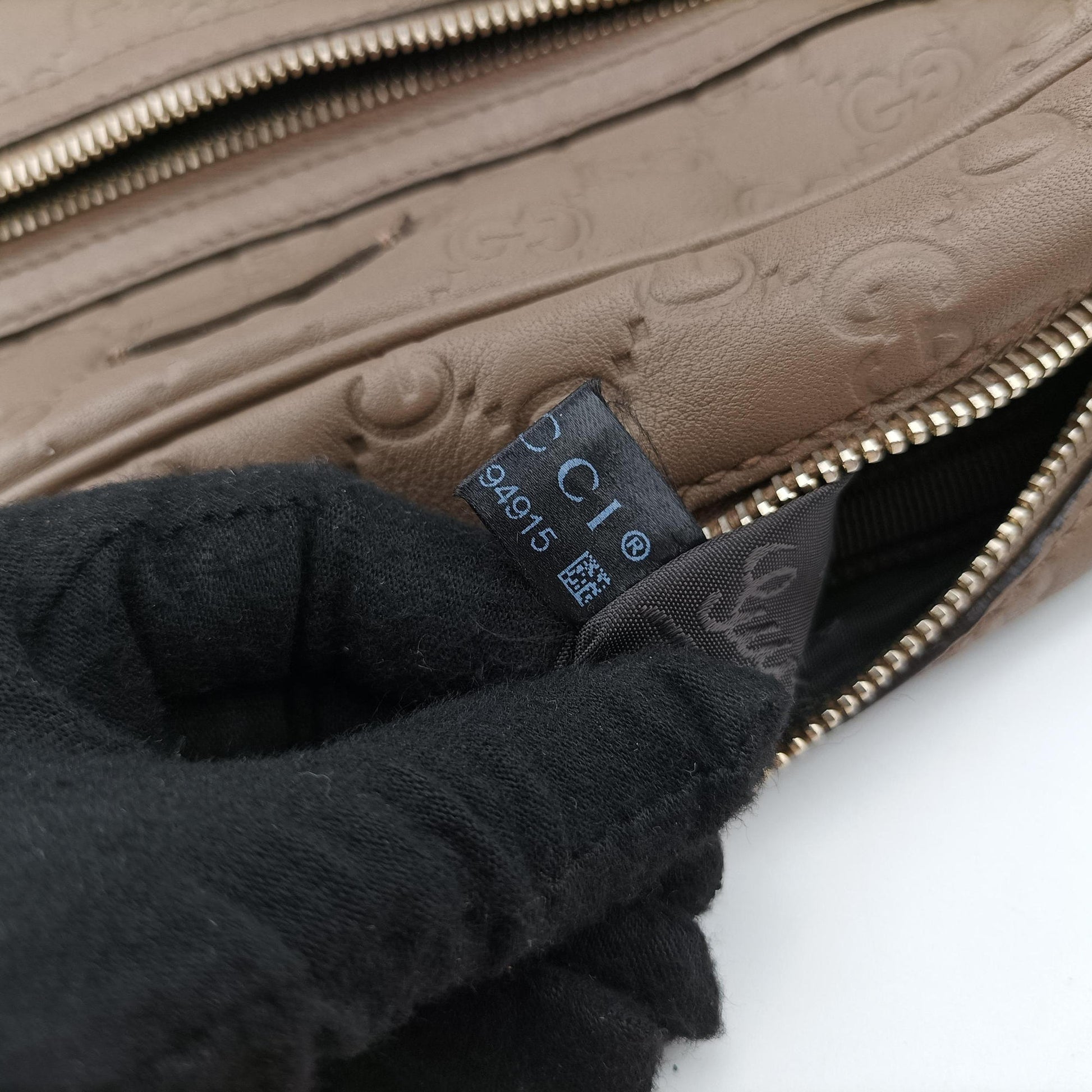 GG Imprime Messenger Brown Leather 201448 A011194915GGインプリメ メッセンジャー ブラウン レザー 201448 A011194915