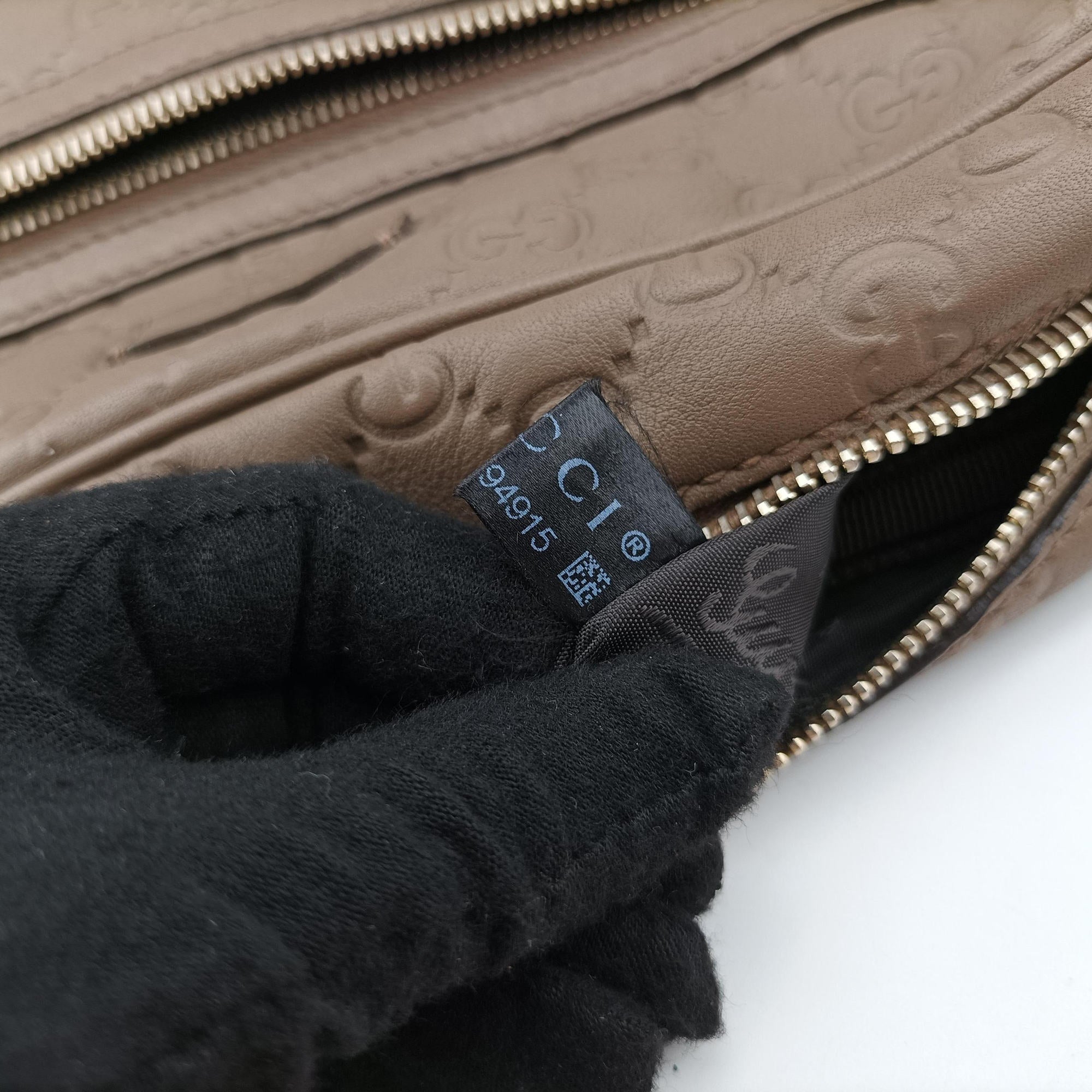 GG Imprime Messenger Brown Leather 201448 A011194915GGインプリメ メッセンジャー ブラウン レザー 201448 A011194915