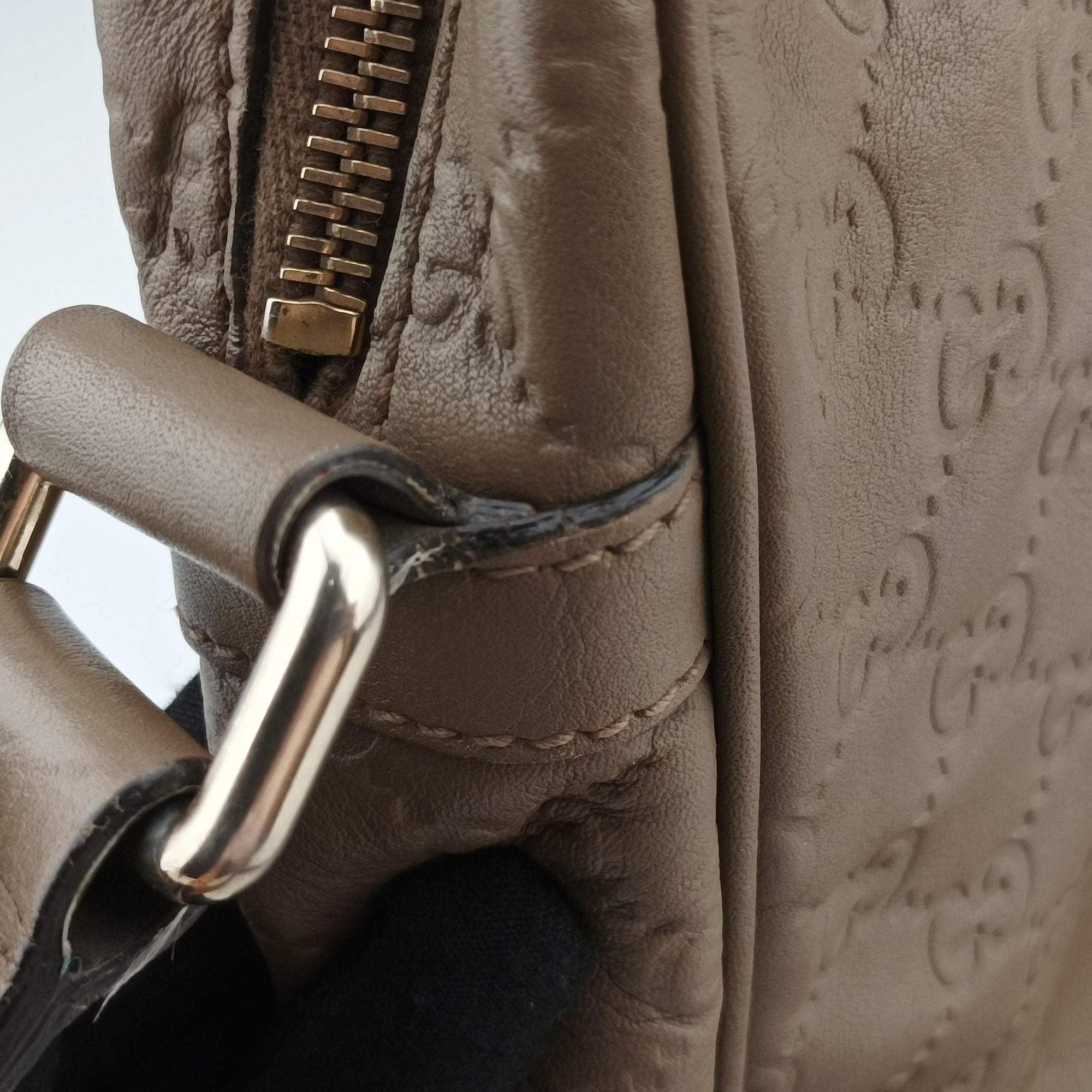 GG Imprime Messenger Brown Leather 201448 A011194915GGインプリメ メッセンジャー ブラウン レザー 201448 A011194915