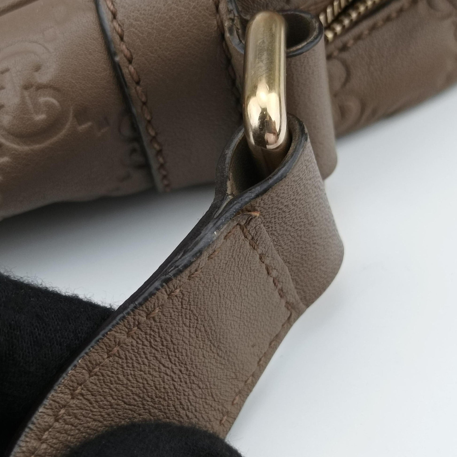 GG Imprime Messenger Brown Leather 201448 A011194915GGインプリメ メッセンジャー ブラウン レザー 201448 A011194915