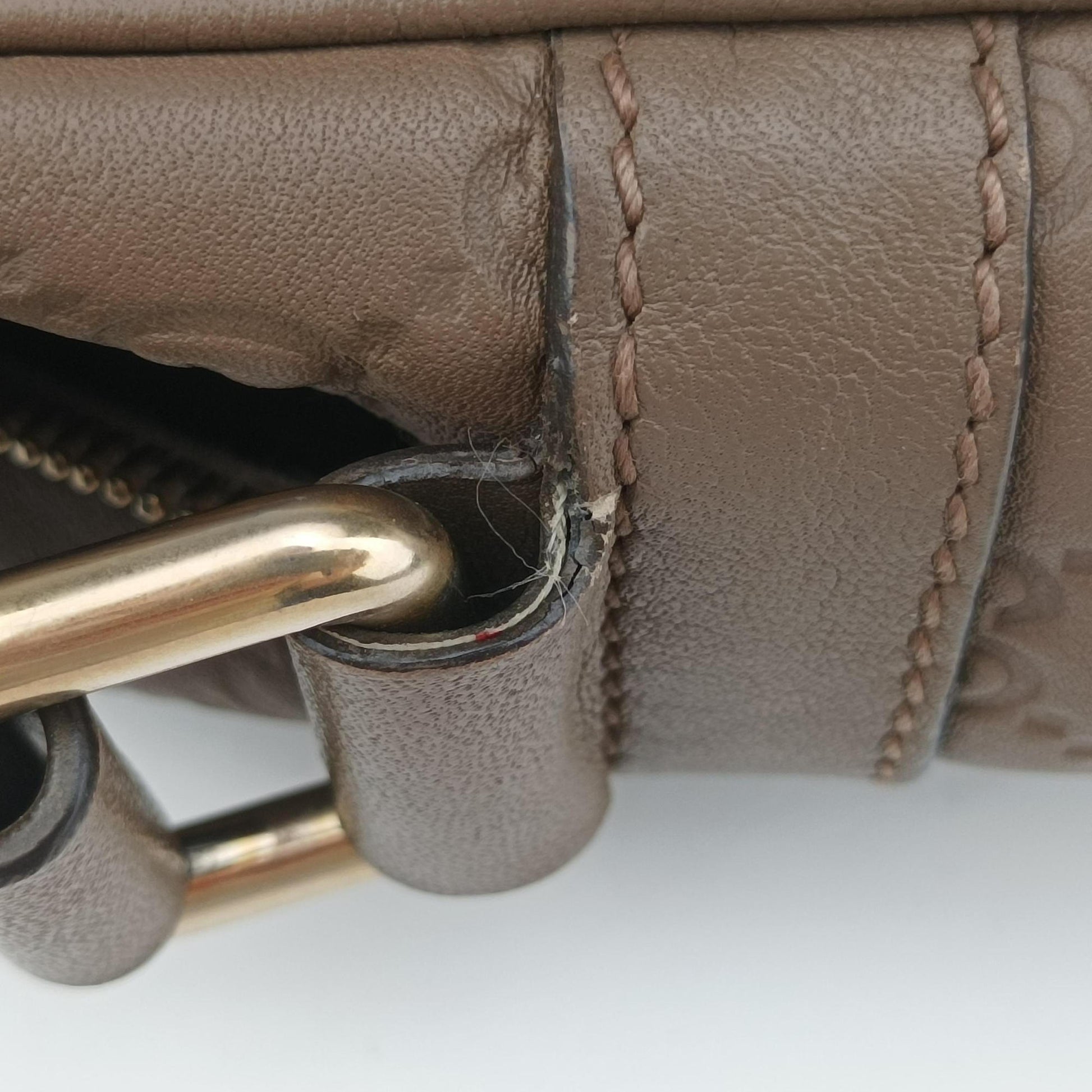 GG Imprime Messenger Brown Leather 201448 A011194915GGインプリメ メッセンジャー ブラウン レザー 201448 A011194915