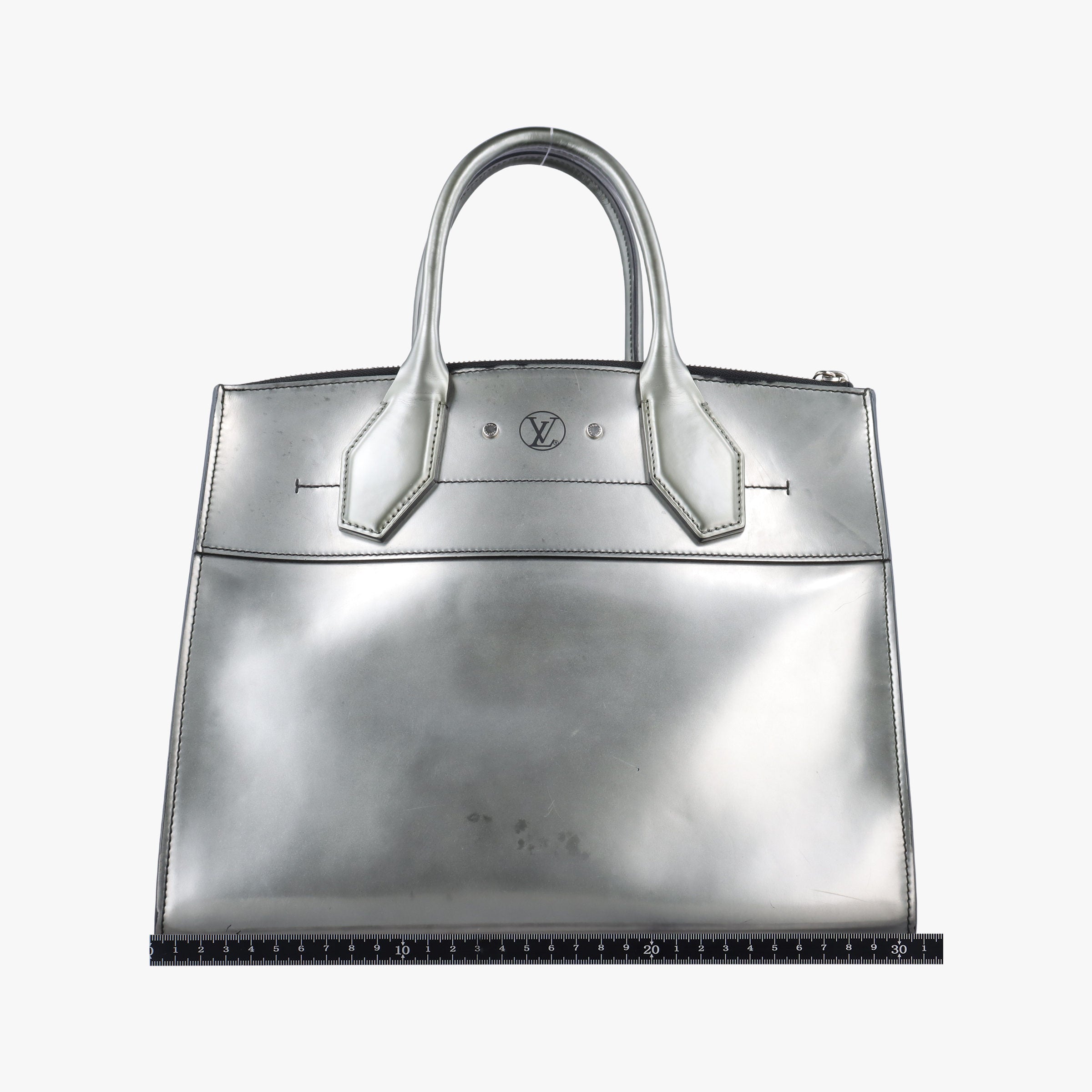City Steamer MM Silver Smooth Calfskin Leather FO3106シティ スティーマー MM シルバー スムースカーフレザー FO3106