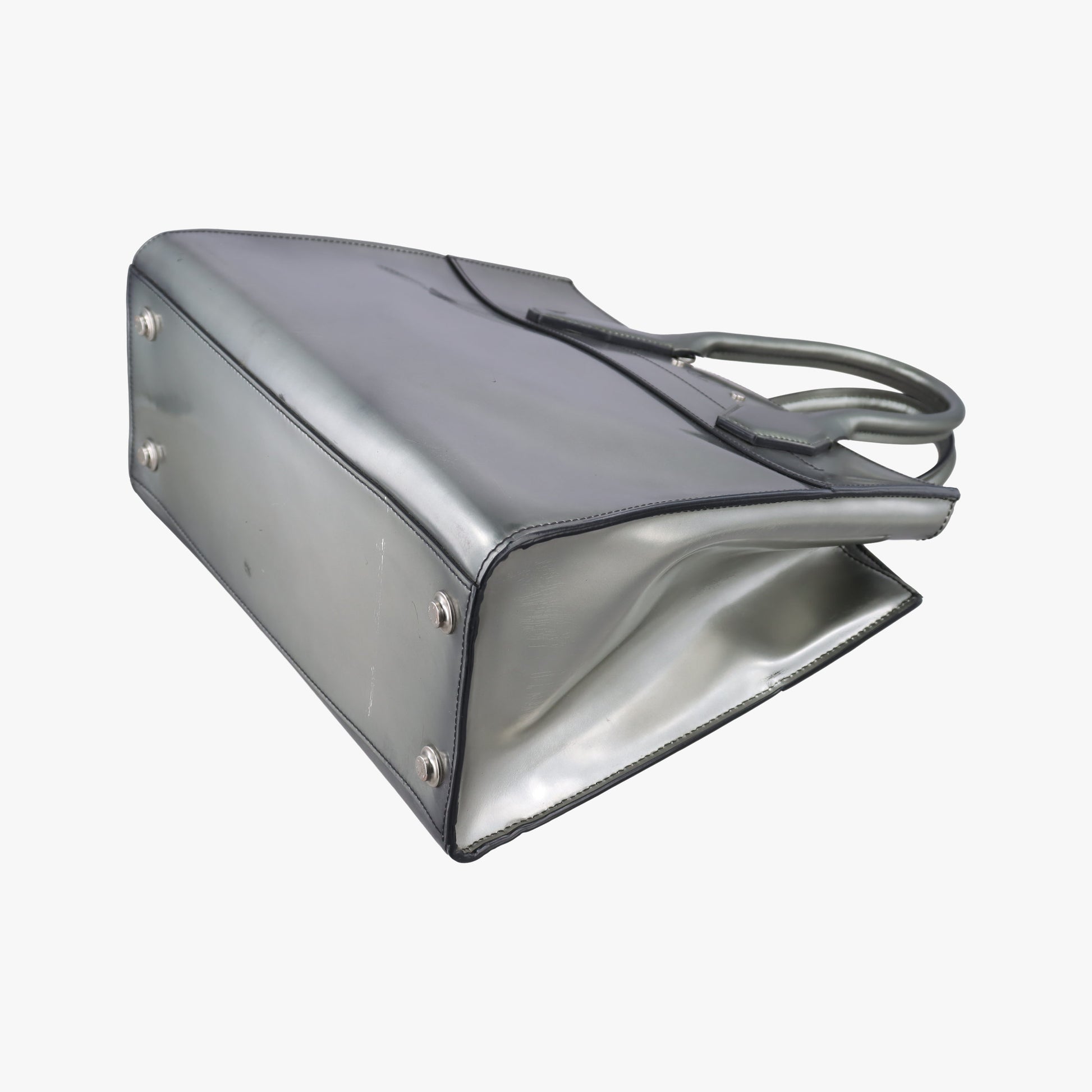 City Steamer MM Silver Smooth Calfskin Leather FO3106シティ スティーマー MM シルバー スムースカーフレザー FO3106