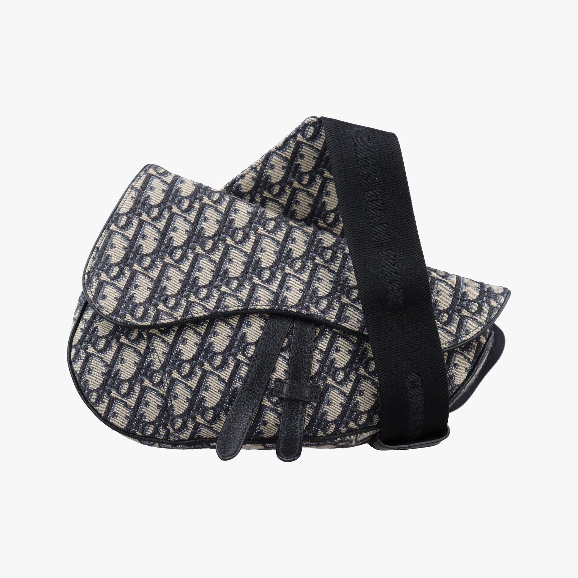 saddle Navy Jacquard×Leather 02-BO-0159サドル ネイビー ジャガード×レザー 02-BO-0159