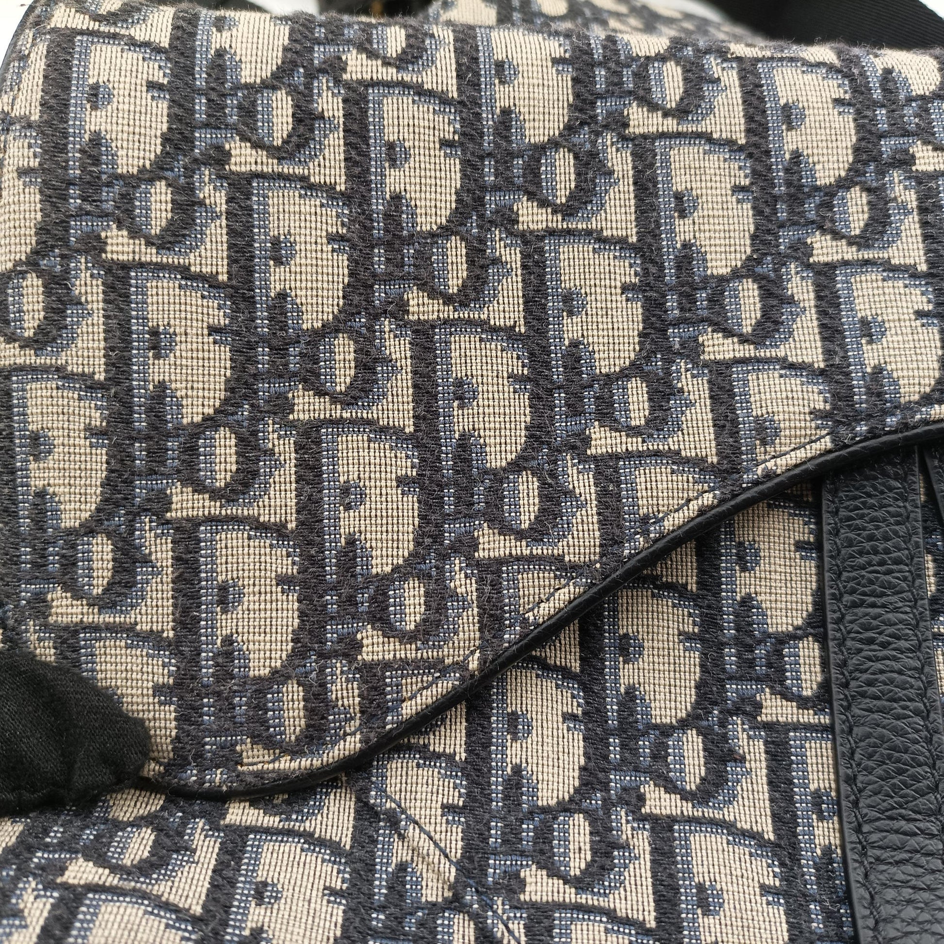saddle Navy Jacquard×Leather 02-BO-0159サドル ネイビー ジャガード×レザー 02-BO-0159
