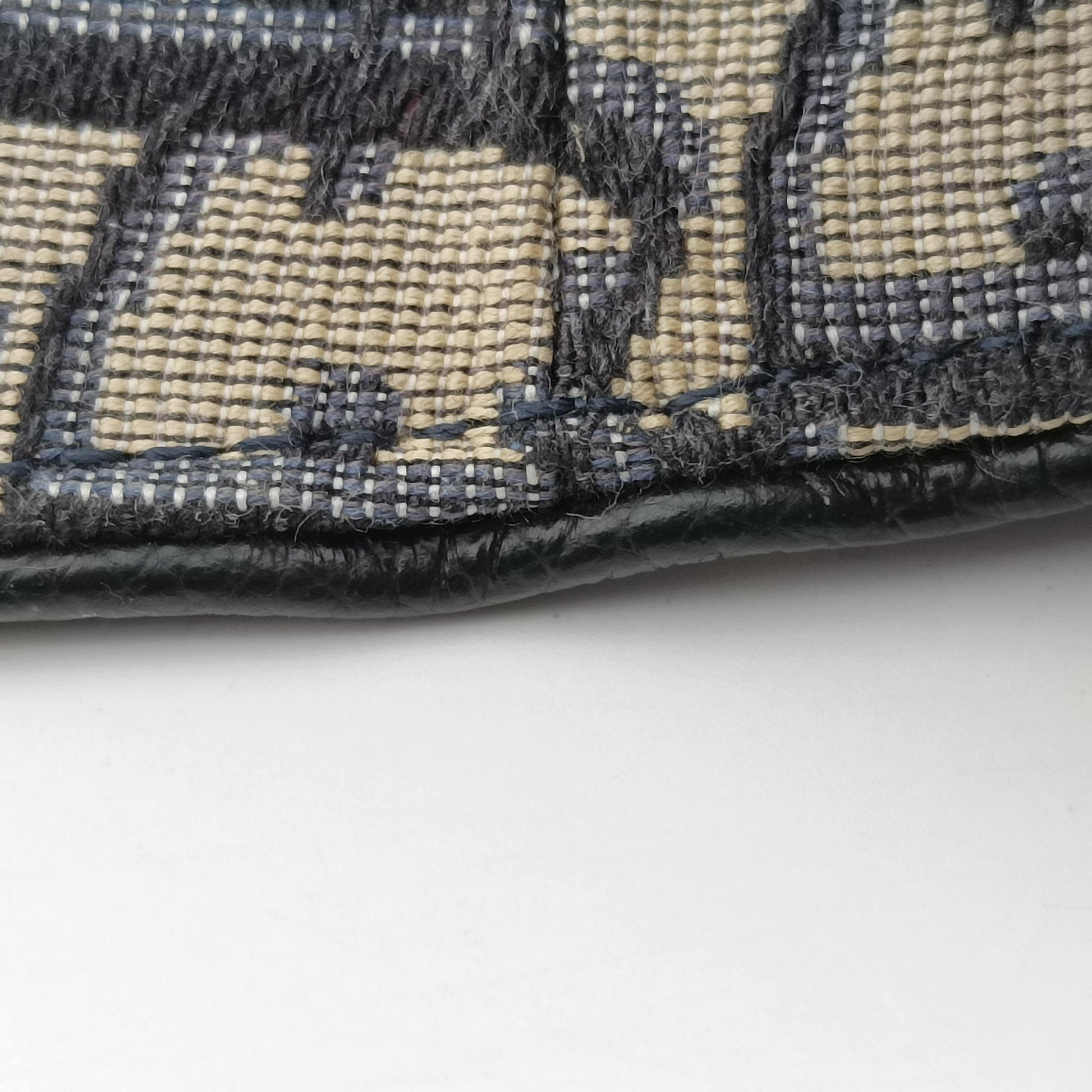 saddle Navy Jacquard×Leather 02-BO-0159サドル ネイビー ジャガード×レザー 02-BO-0159