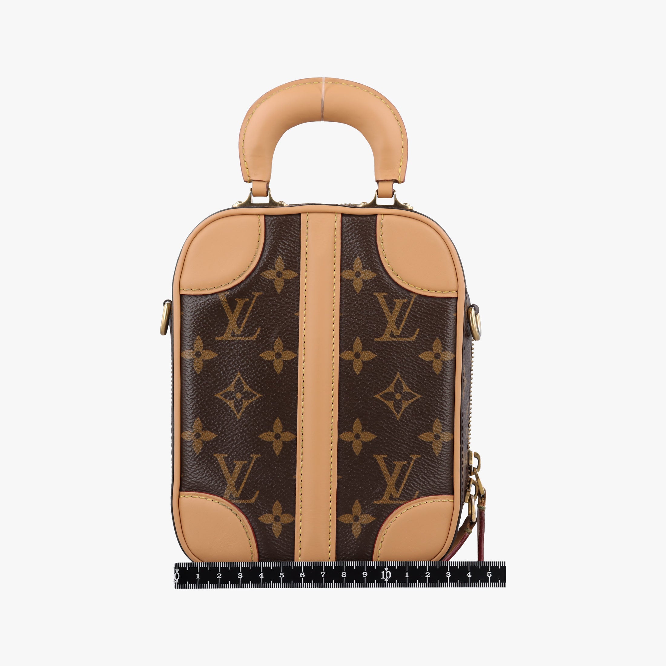 Valisette Vertical Brown Monogram Canvas×calf leather M68623 MI3119ヴァリゼット ヴェルティカル モノグラム/ブラウン モノグラムキャンバス×カーフレザー M68623 MI3119