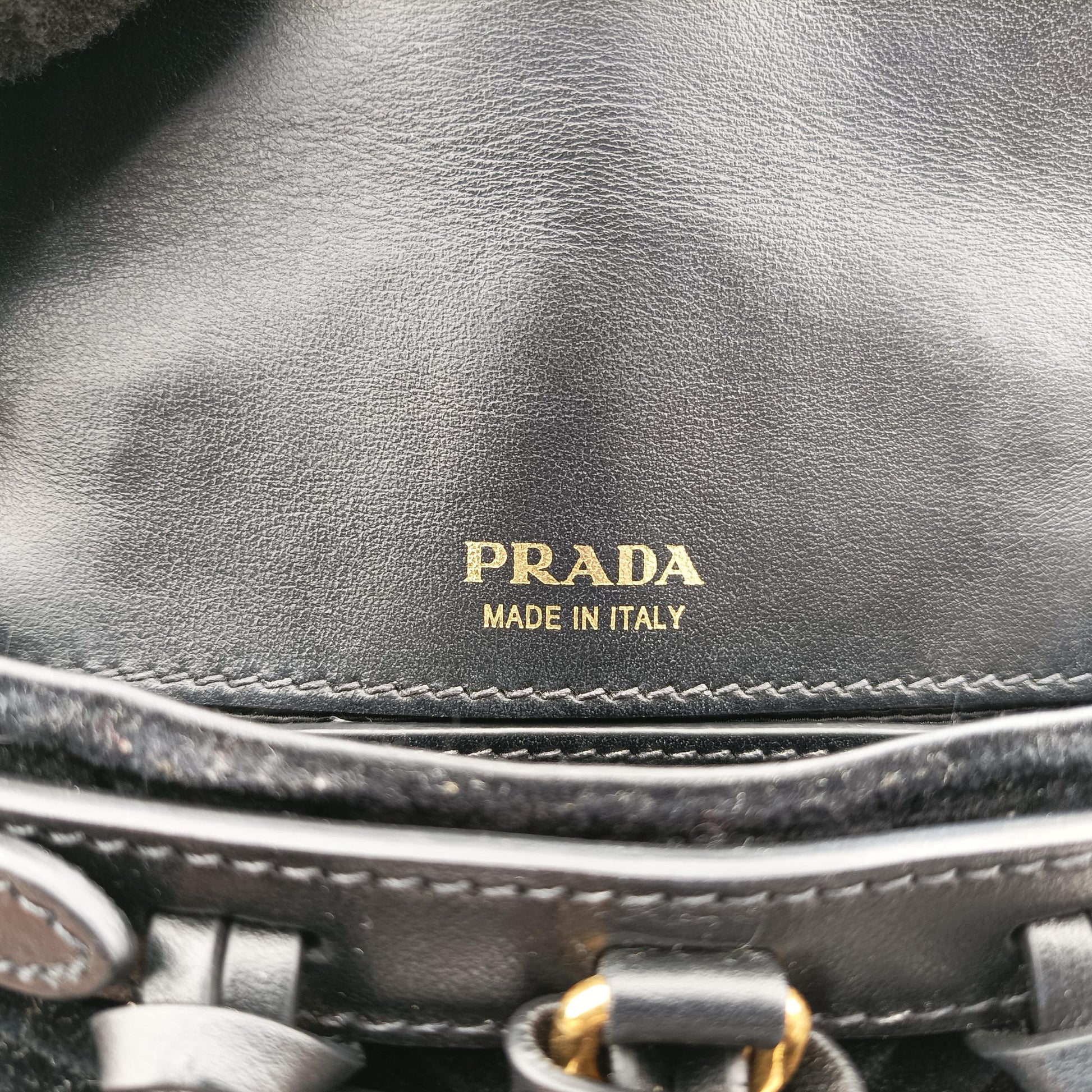 Fringe Charms Black Leather×velour IBL002 180/Iフリンジチャーム ブラック レザー×ベロア IBL002 180/I