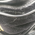 Fringe Charms Black Leather×velour IBL002 180/Iフリンジチャーム ブラック レザー×ベロア IBL002 180/I