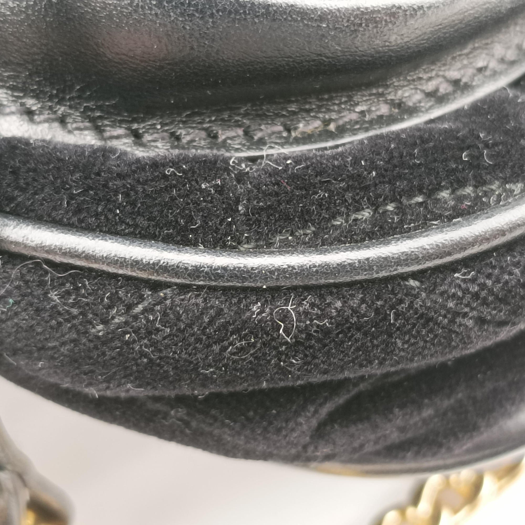 Fringe Charms Black Leather×velour IBL002 180/Iフリンジチャーム ブラック レザー×ベロア IBL002 180/I