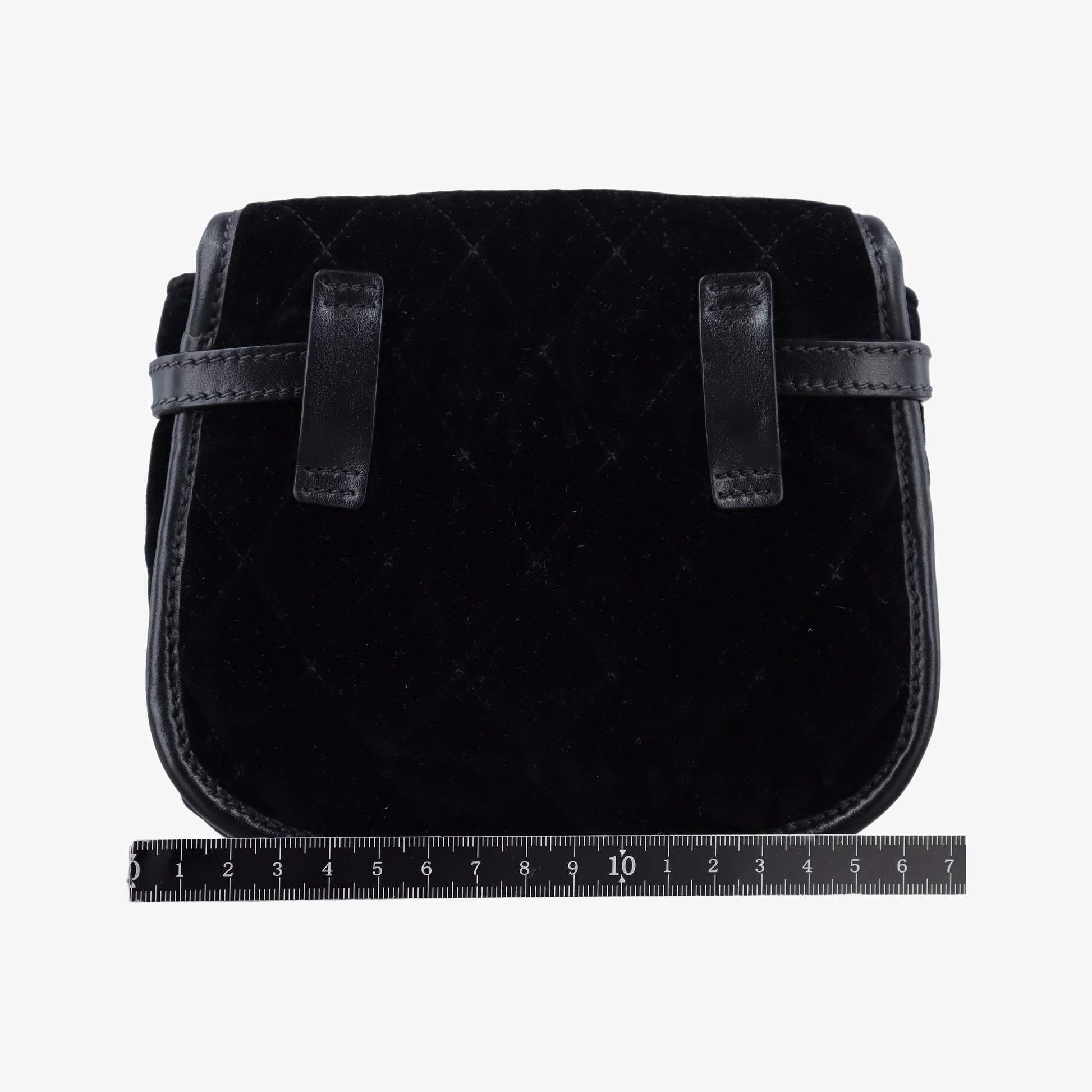 Fringe Charms Black Leather×velour IBL002 180/Iフリンジチャーム ブラック レザー×ベロア IBL002 180/I