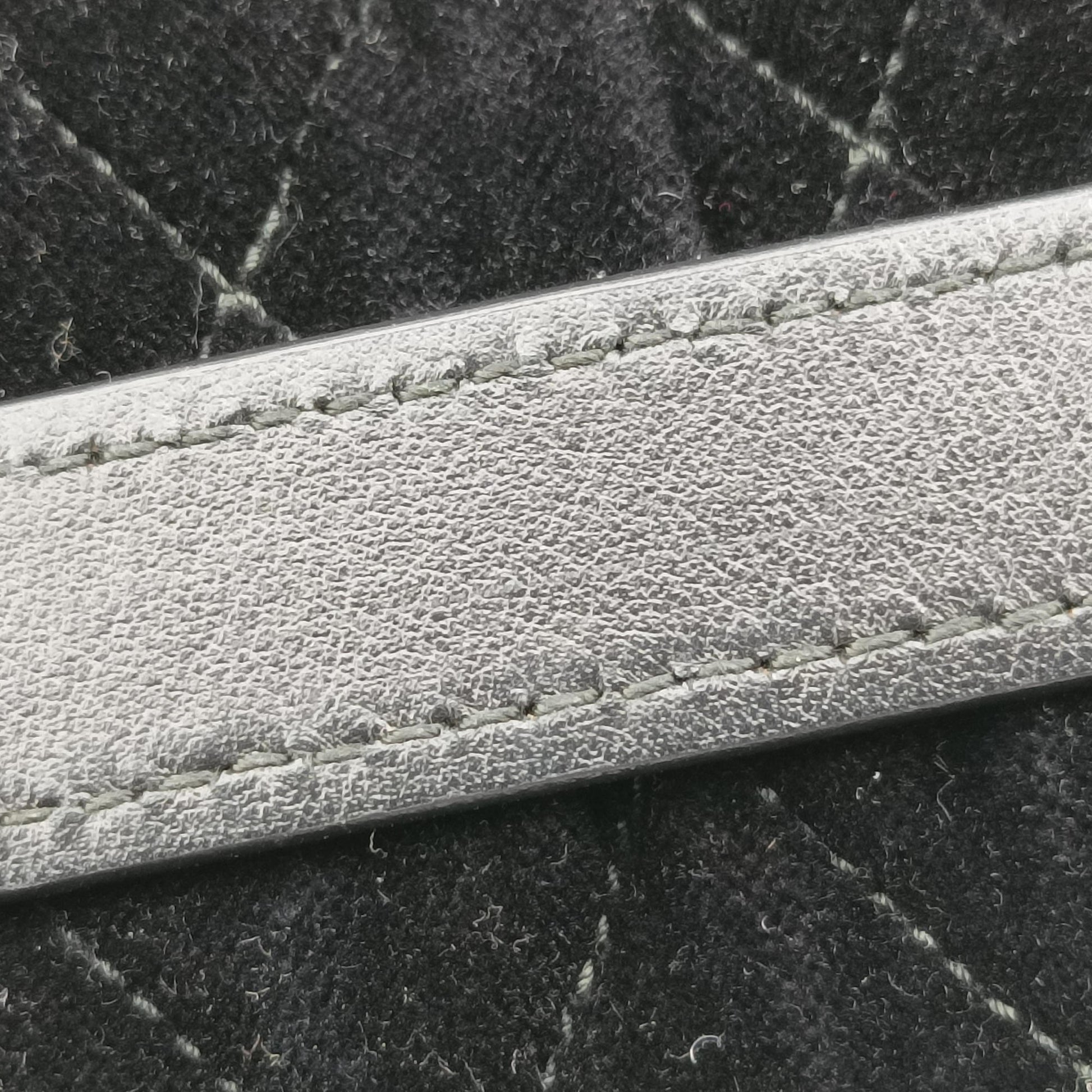 Fringe Charms Black Leather×velour IBL002 180/Iフリンジチャーム ブラック レザー×ベロア IBL002 180/I