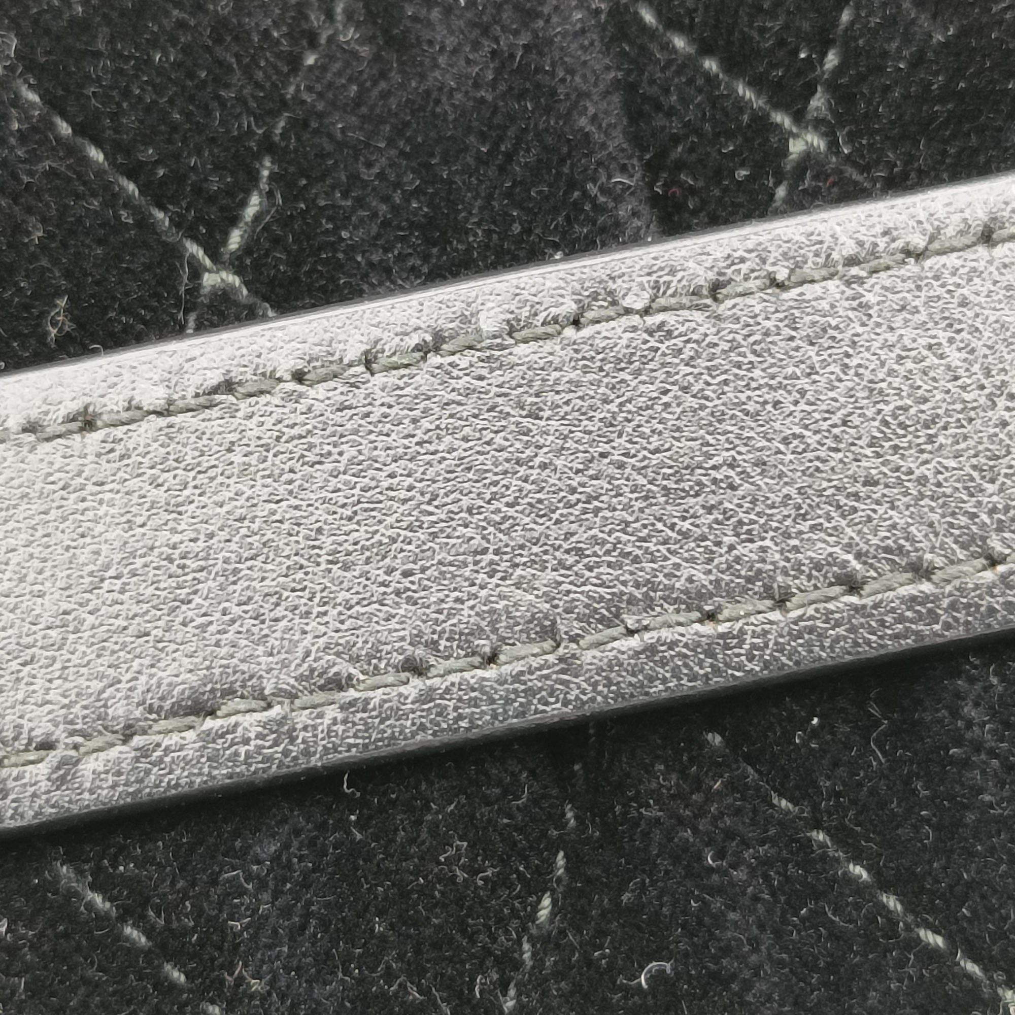 Fringe Charms Black Leather×velour IBL002 180/Iフリンジチャーム ブラック レザー×ベロア IBL002 180/I