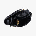 Fringe Charms Black Leather×velour IBL002 180/Iフリンジチャーム ブラック レザー×ベロア IBL002 180/I