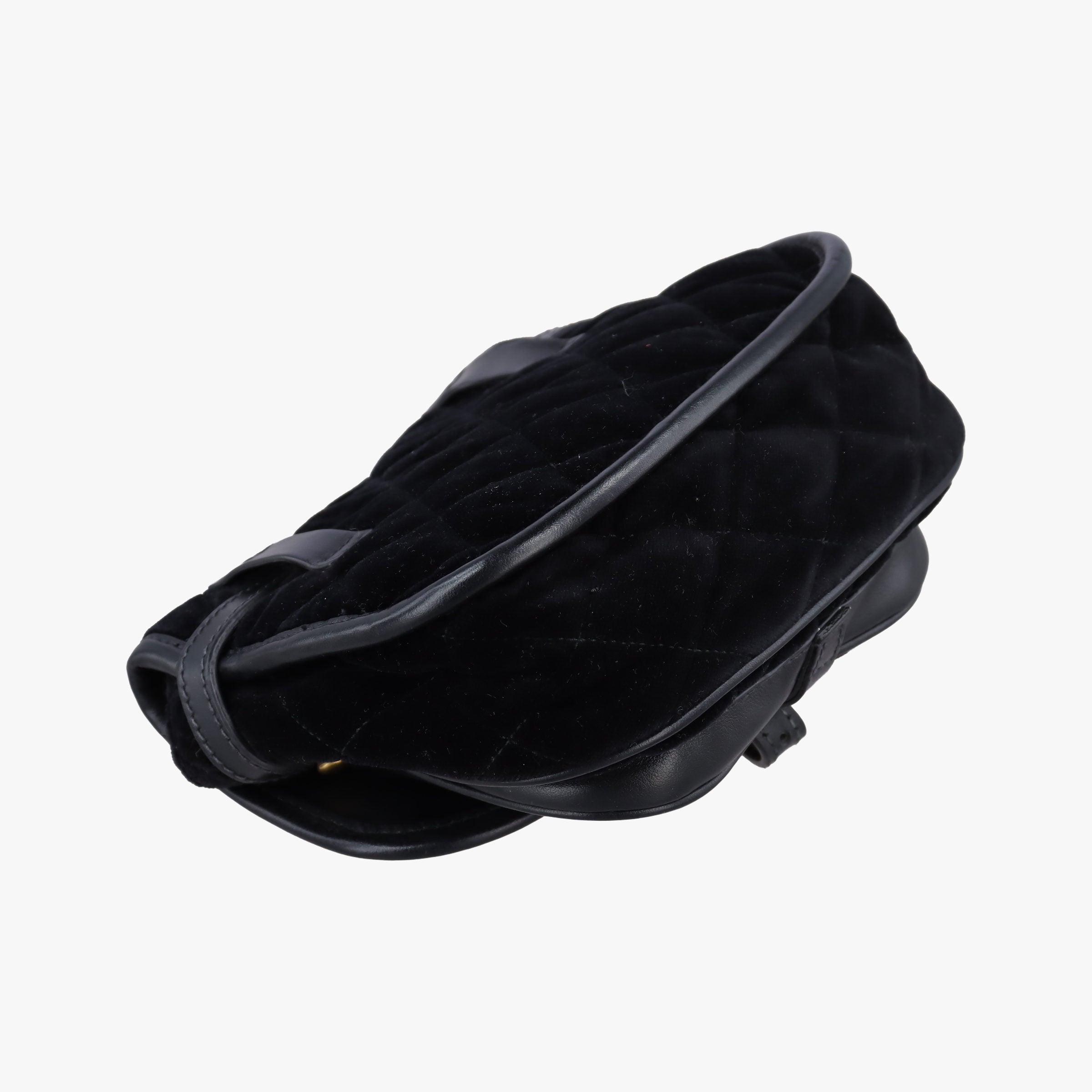 Fringe Charms Black Leather×velour IBL002 180/Iフリンジチャーム ブラック レザー×ベロア IBL002 180/I