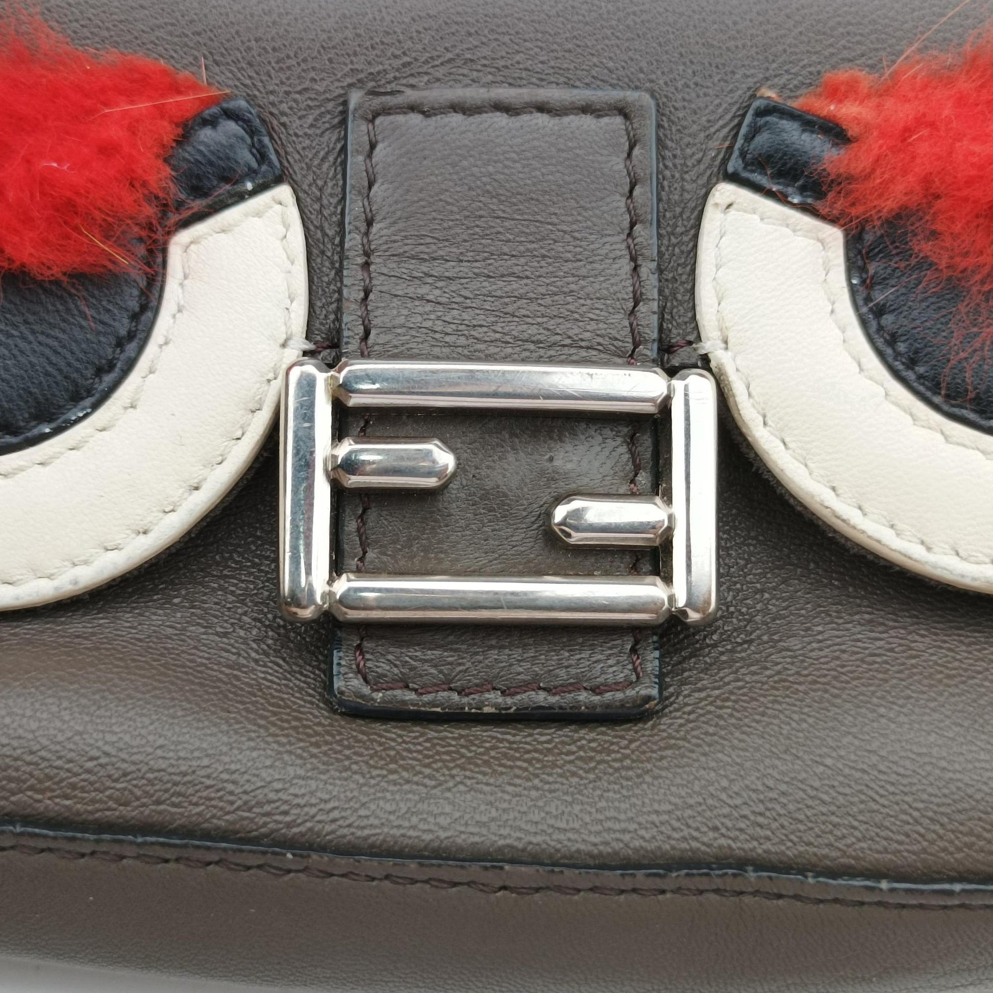 monster micro Baguette Brown Leather 8M0354 8M0354-88R-169-3355モンスターマイクロバケット ブラウン レザー 8M0354 8M0354-88R-169-3355