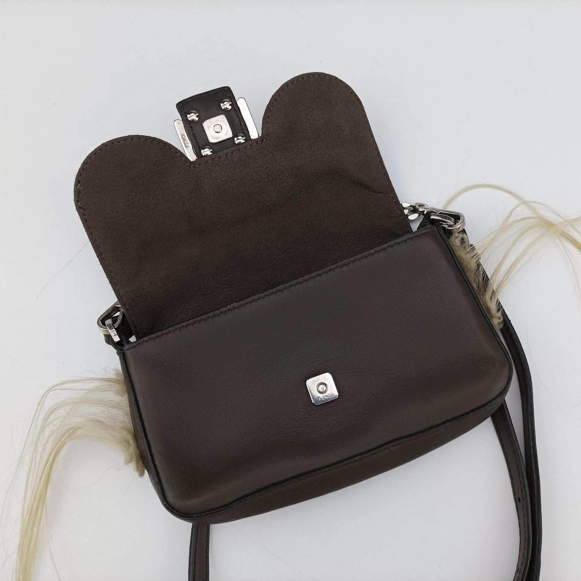 monster micro Baguette Brown Leather 8M0354 8M0354-88R-169-3355モンスターマイクロバケット ブラウン レザー 8M0354 8M0354-88R-169-3355