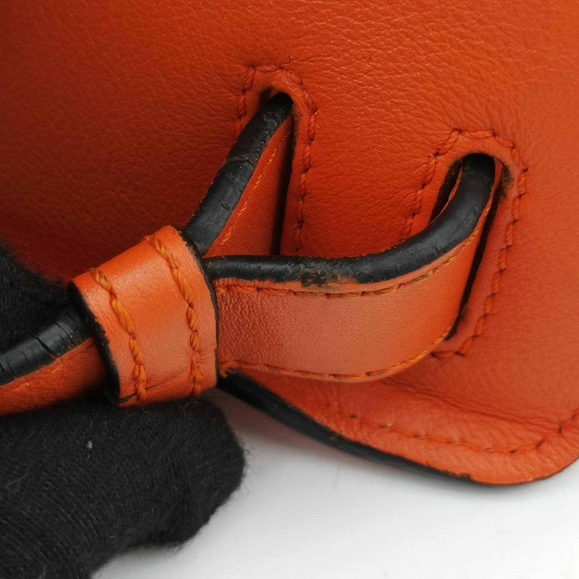 hammock Orange leather 061609ハンモック オレンジ レザー 061609