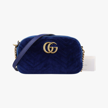 GG Marmont Blue velour 447632 E024965733GGマーモント ブルー ベロア 447632 E024965733