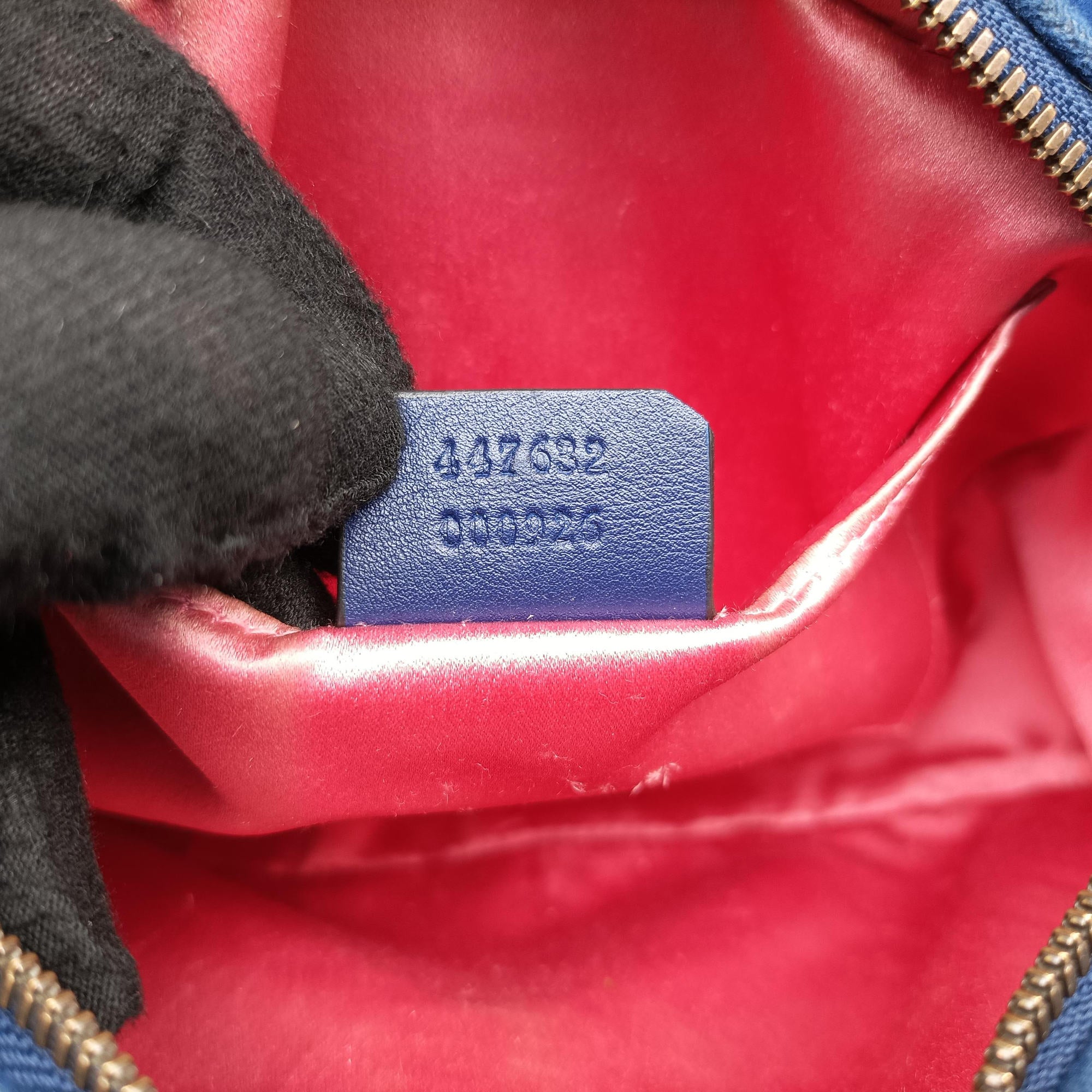 GG Marmont Blue velour 447632 E024965733GGマーモント ブルー ベロア 447632 E024965733