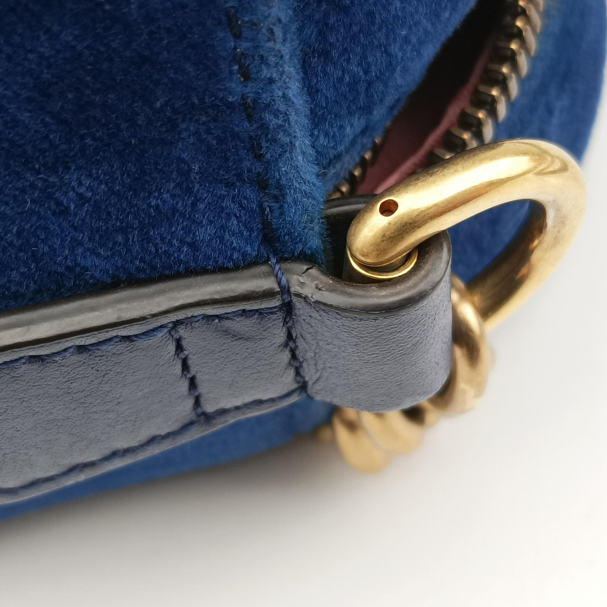 GG Marmont Blue velour 447632 E024965733GGマーモント ブルー ベロア 447632 E024965733