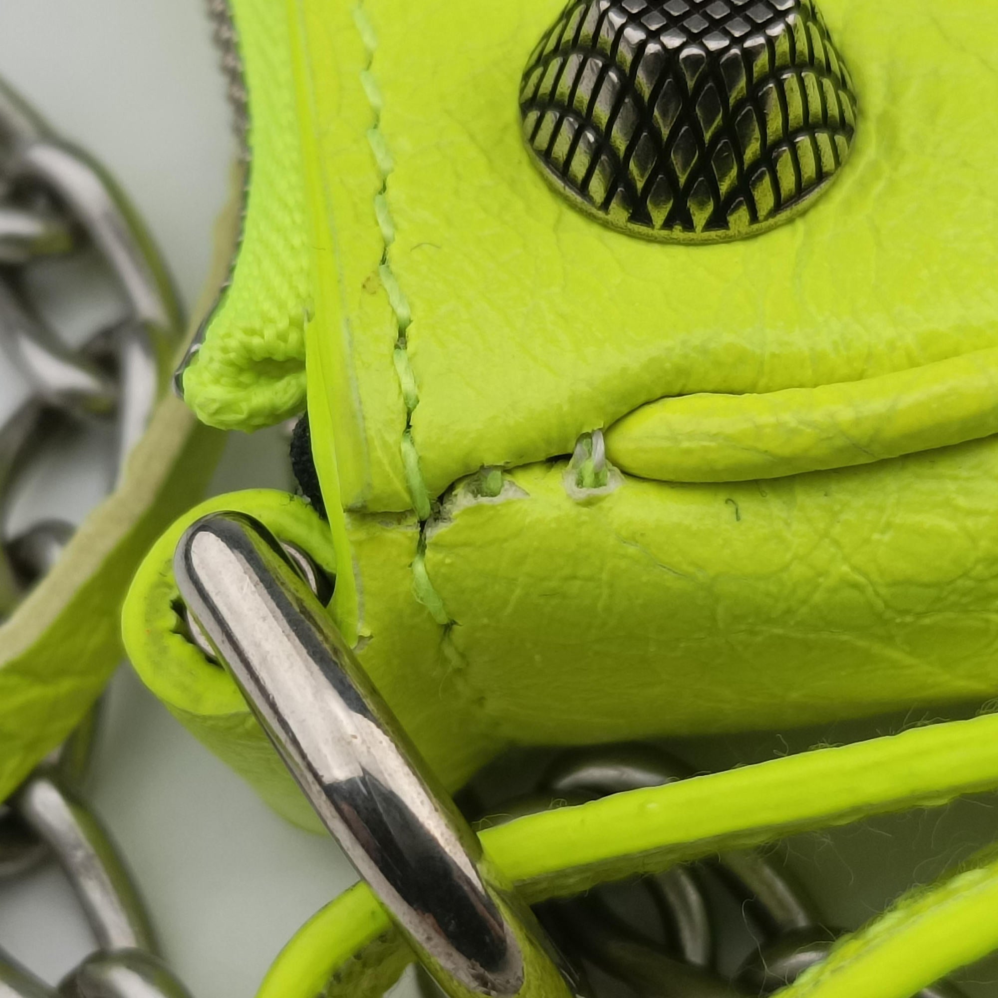 Le Cagole Green lambskin 695814.7206.R.493075ルカゴール グリーン ラムスキン 695814.7206.R.493075