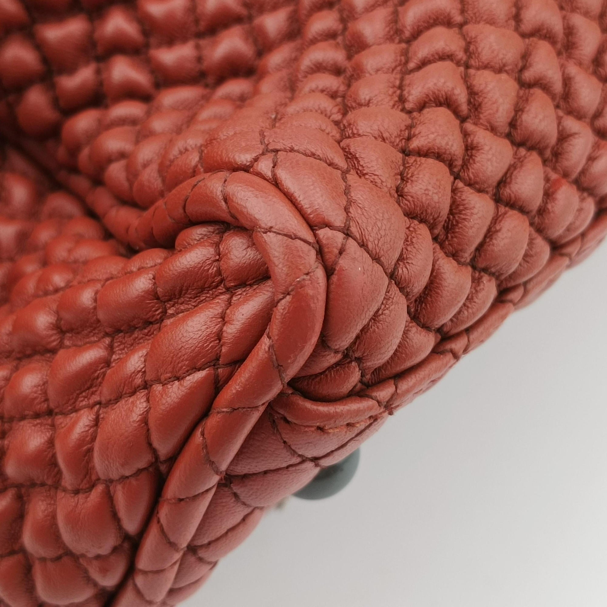 Intrecciato Maroon lambskin 237868 V0510 6304 EPEV 2011 2733 Aイントレチャート マルーン ラムスキン 237868 V0510 6304 EPEV 2011 2733 A