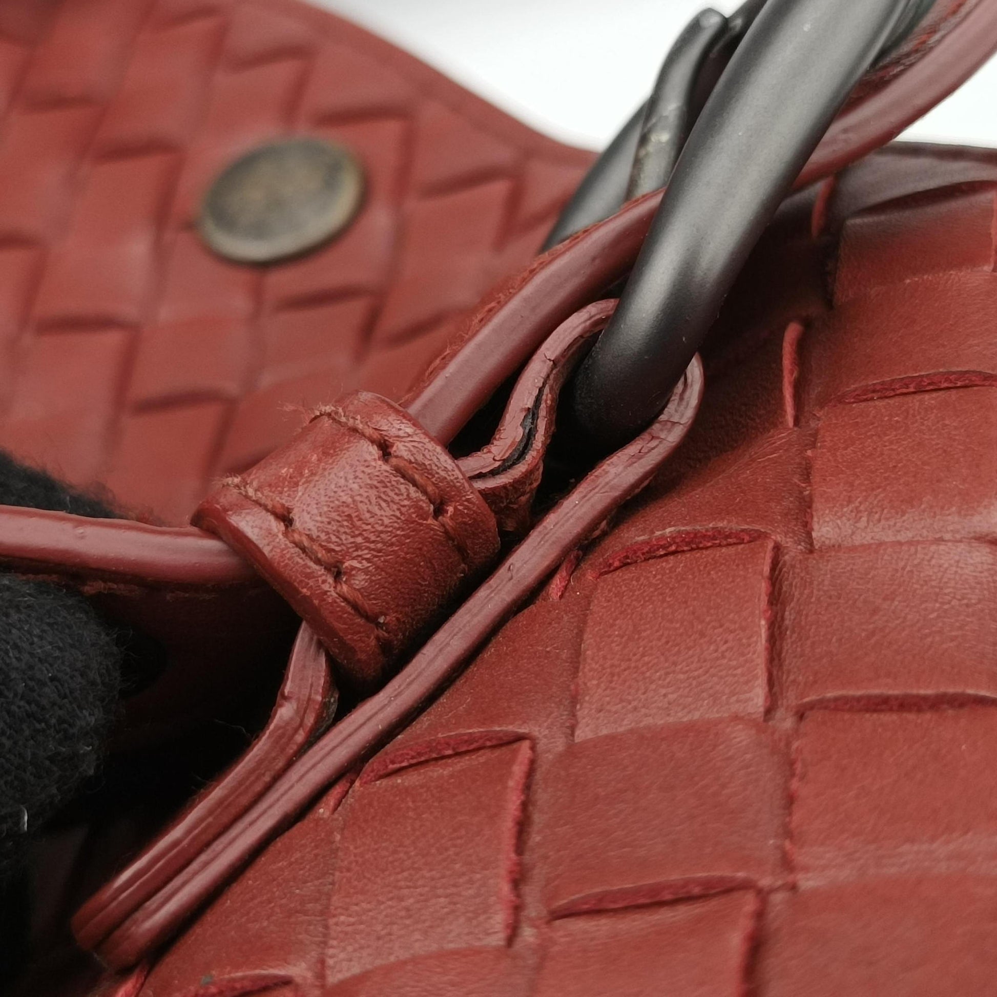 Intrecciato Shopper Acatl Red lambskin B02224878Jイントレチャート ショッパー アキャトル レッド ラムスキン B02224878J