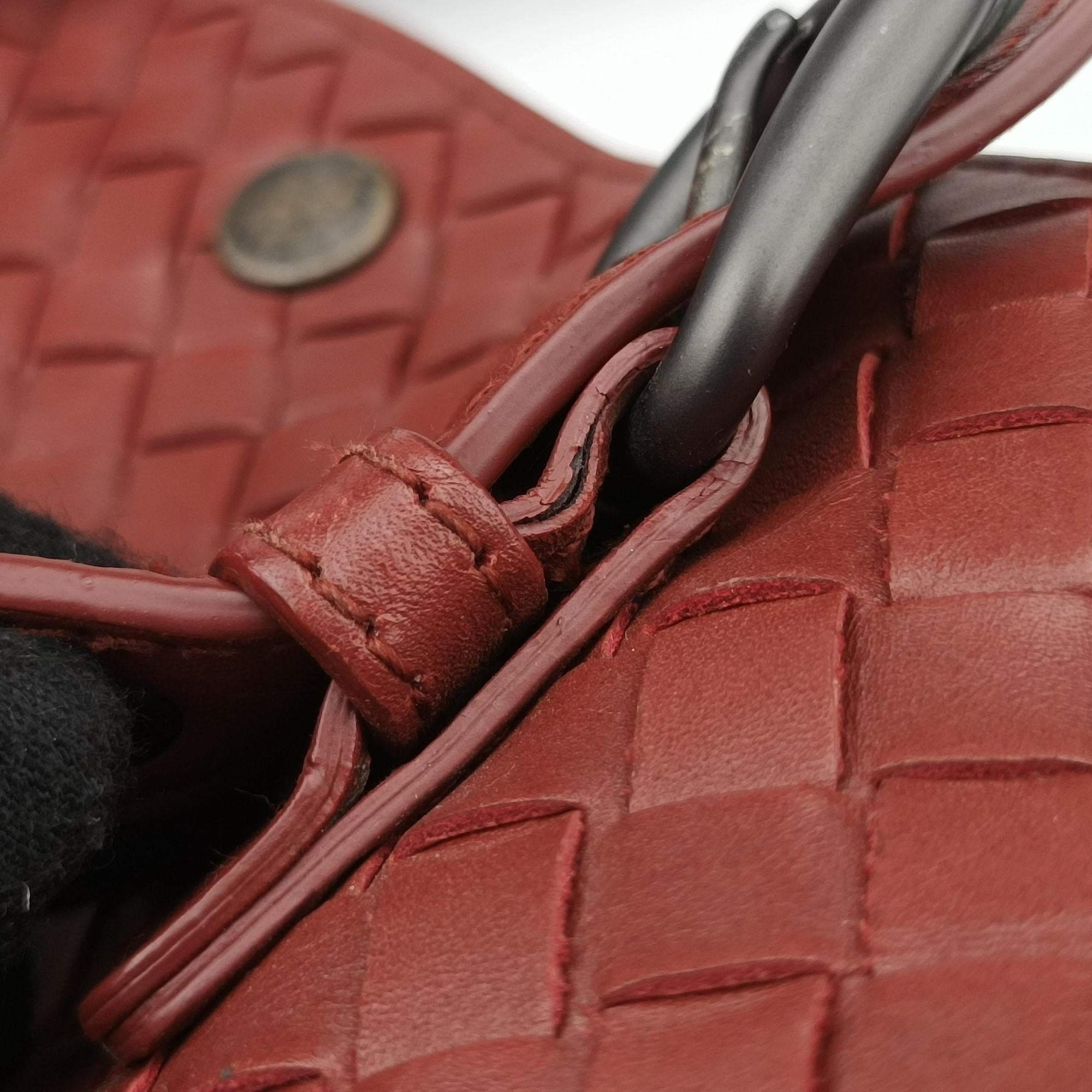 Intrecciato Shopper Acatl Red lambskin B02224878Jイントレチャート ショッパー アキャトル レッド ラムスキン B02224878J