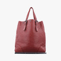 Intrecciato Shopper Acatl Red lambskin B02224878Jイントレチャート ショッパー アキャトル レッド ラムスキン B02224878J