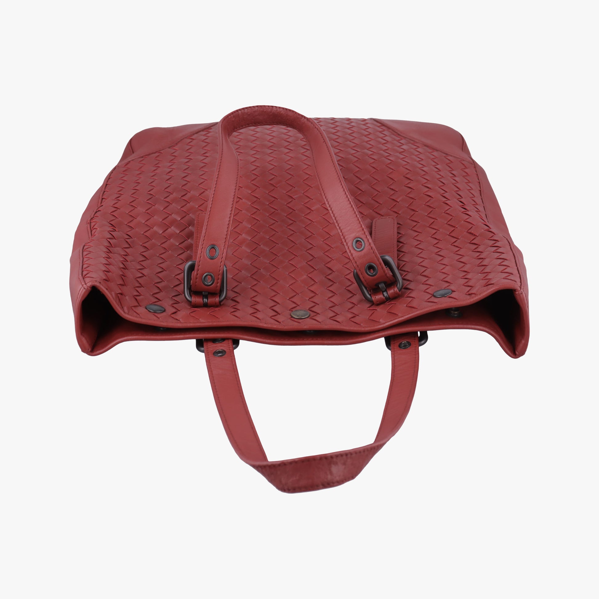 Intrecciato Shopper Acatl Red lambskin B02224878Jイントレチャート ショッパー アキャトル レッド ラムスキン B02224878J