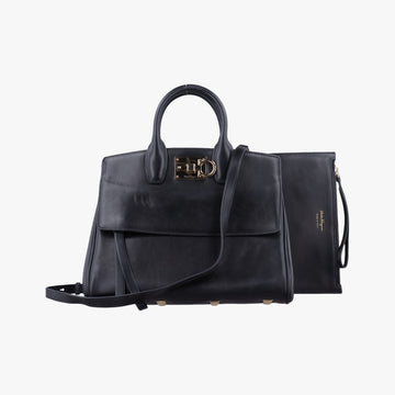Gancini Black Leather FZ-21 H159 FZ-21 H159ガンチーニ ブラック レザー FZ-21 H159 FZ-21 H159