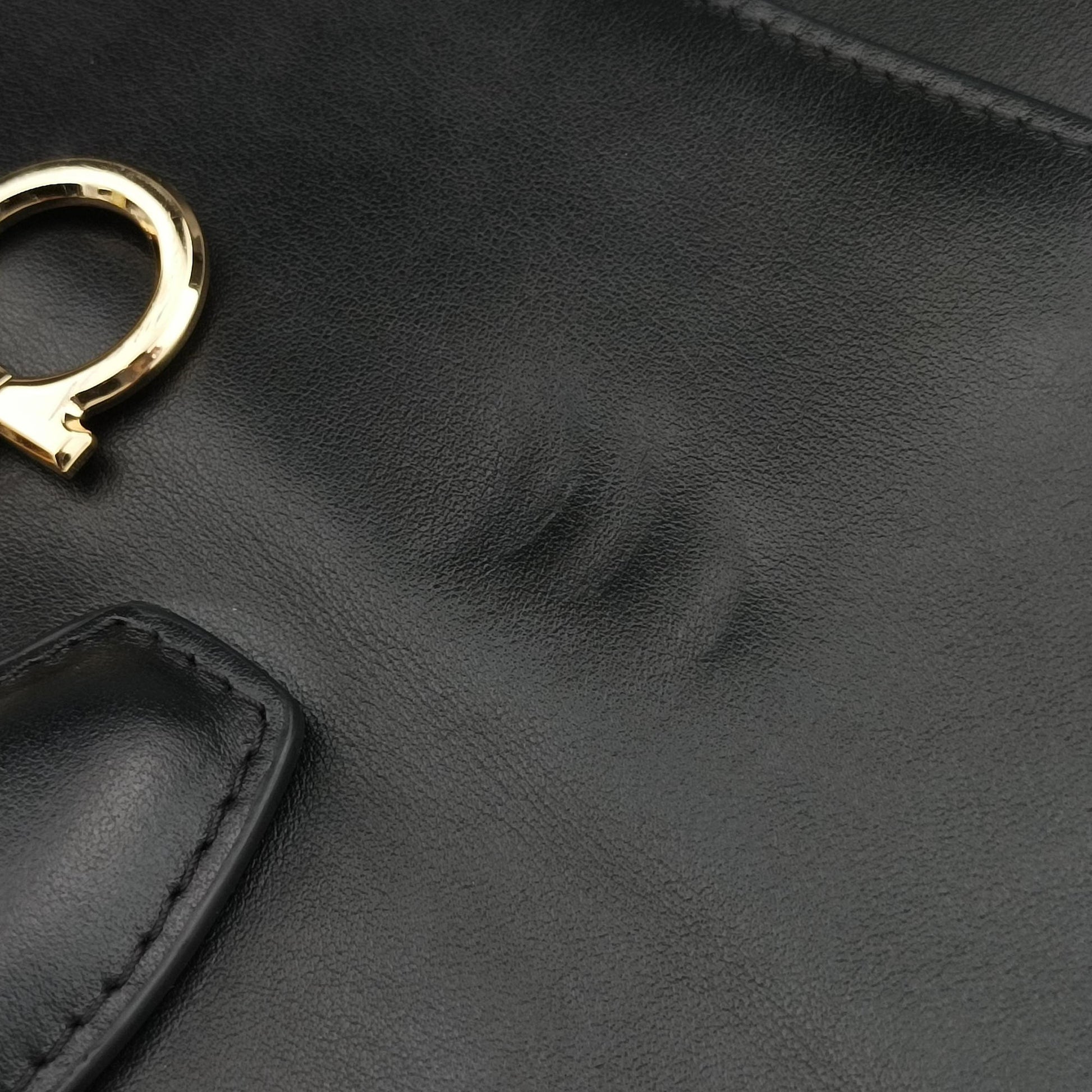 Gancini Black Leather FZ-21 H159 FZ-21 H159ガンチーニ ブラック レザー FZ-21 H159 FZ-21 H159