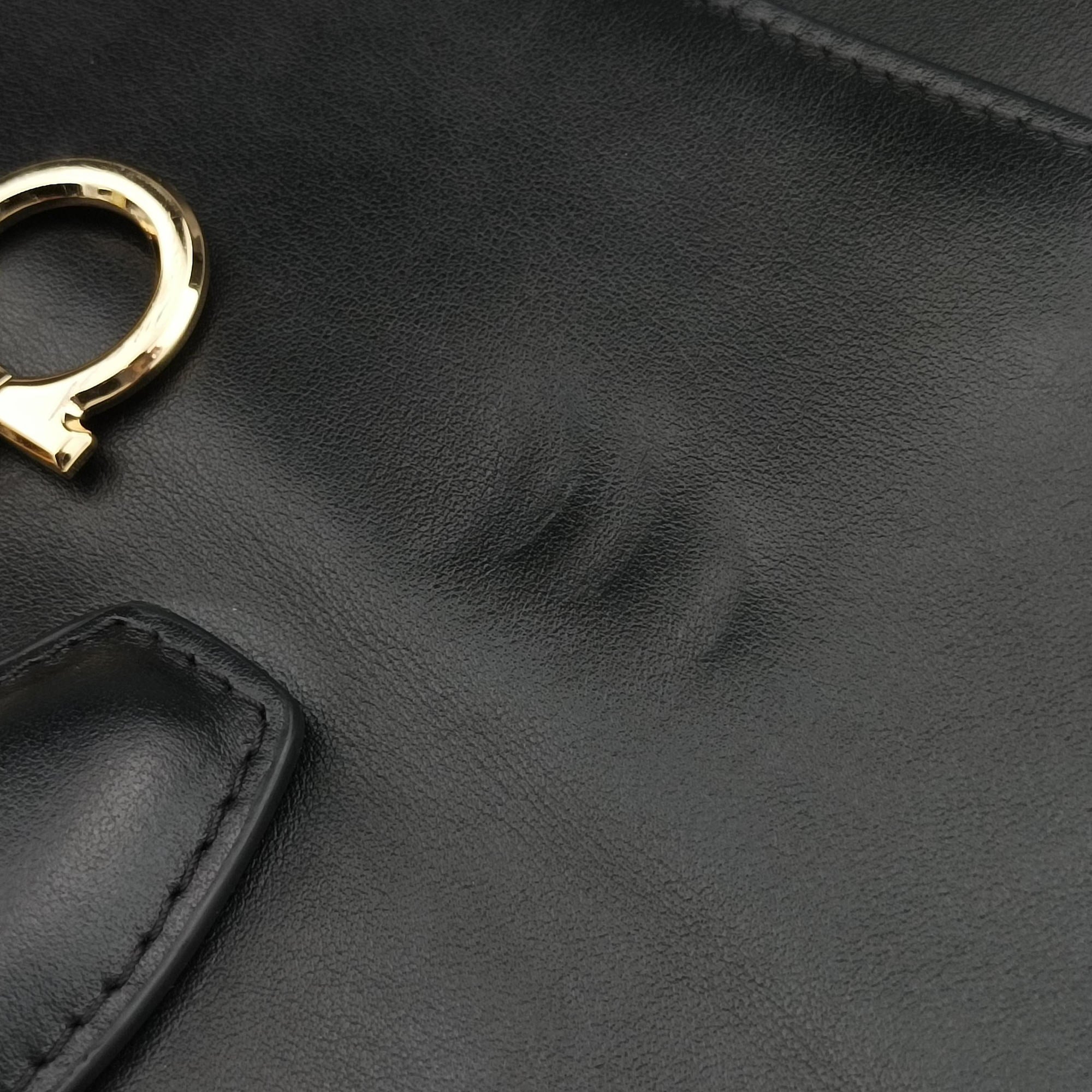 Gancini Black Leather FZ-21 H159 FZ-21 H159ガンチーニ ブラック レザー FZ-21 H159 FZ-21 H159