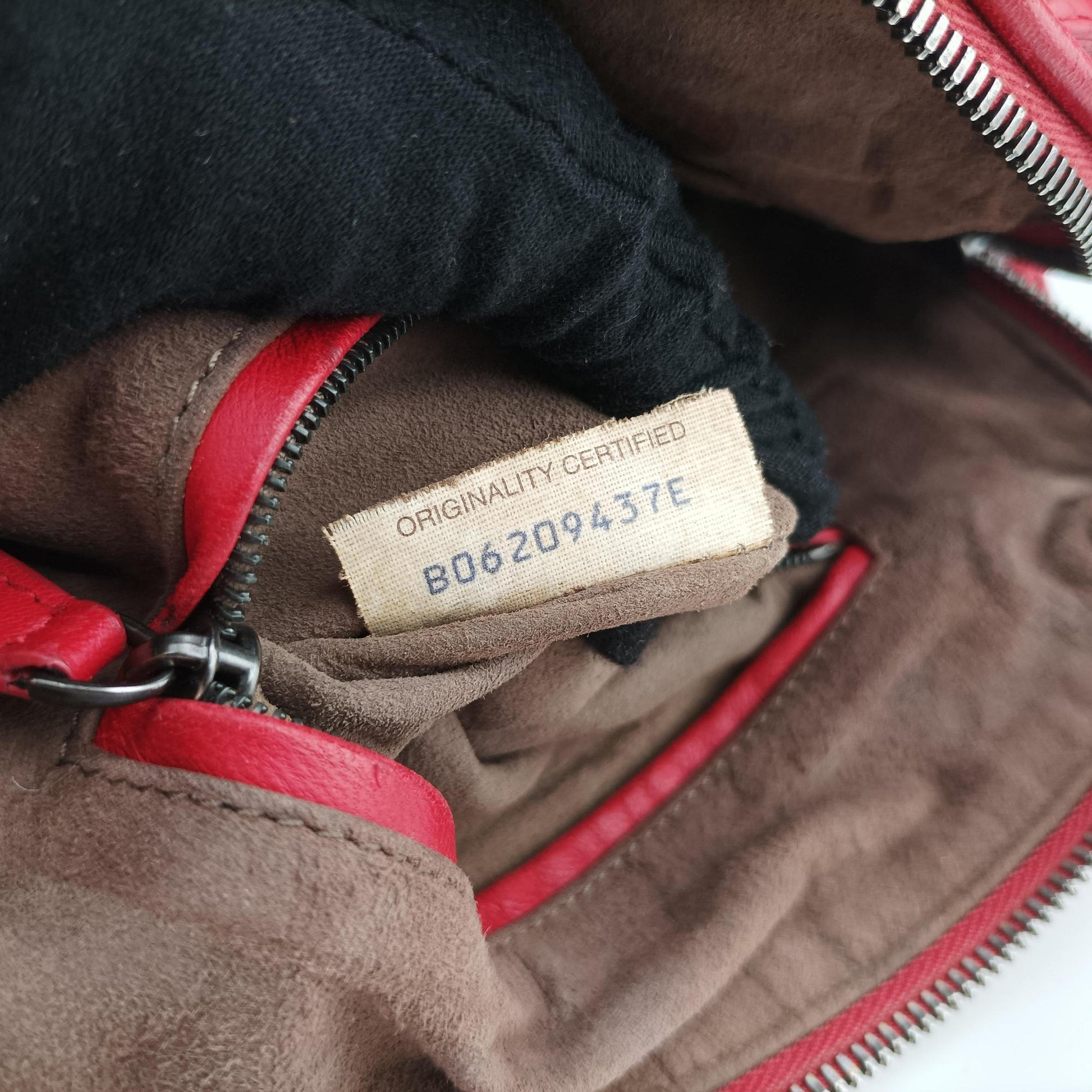 NODINI Intrecciato Red lambskin B06209437Eノディーニ イントレチャート レッド ラムスキン B06209437E