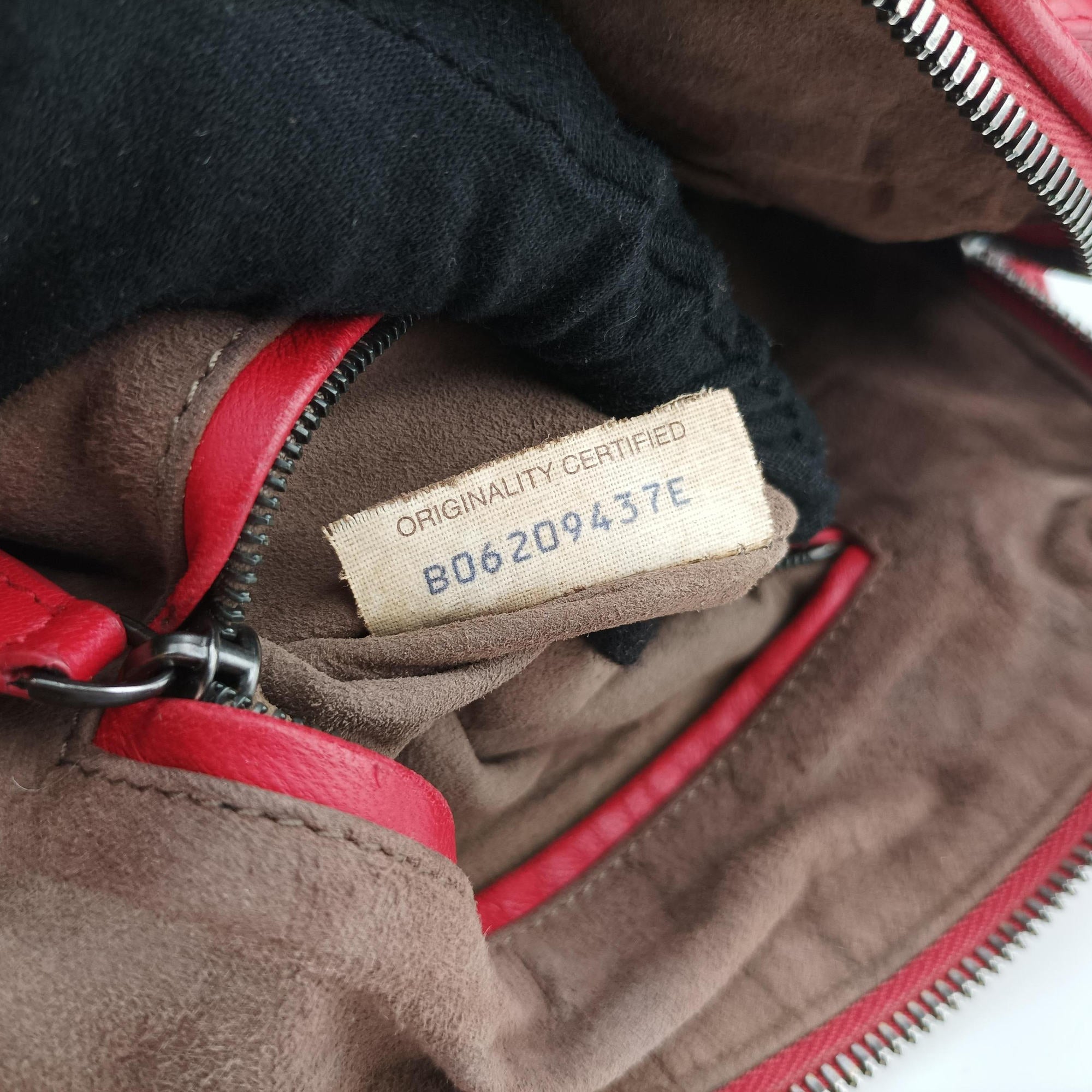 NODINI Intrecciato Red lambskin B06209437Eノディーニ イントレチャート レッド ラムスキン B06209437E