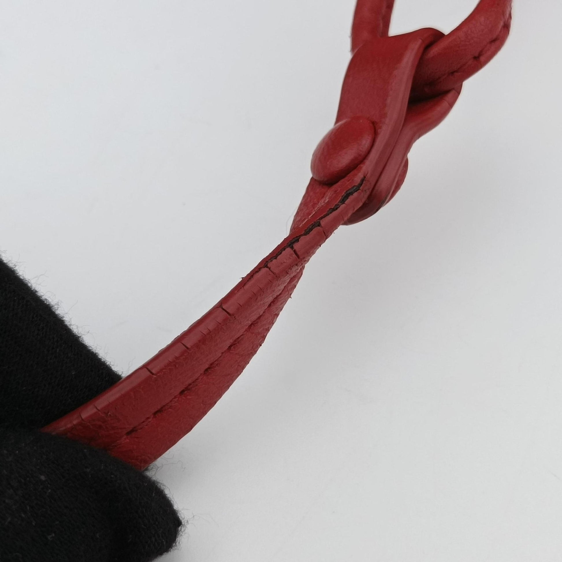 NODINI Intrecciato Red lambskin B06209437Eノディーニ イントレチャート レッド ラムスキン B06209437E