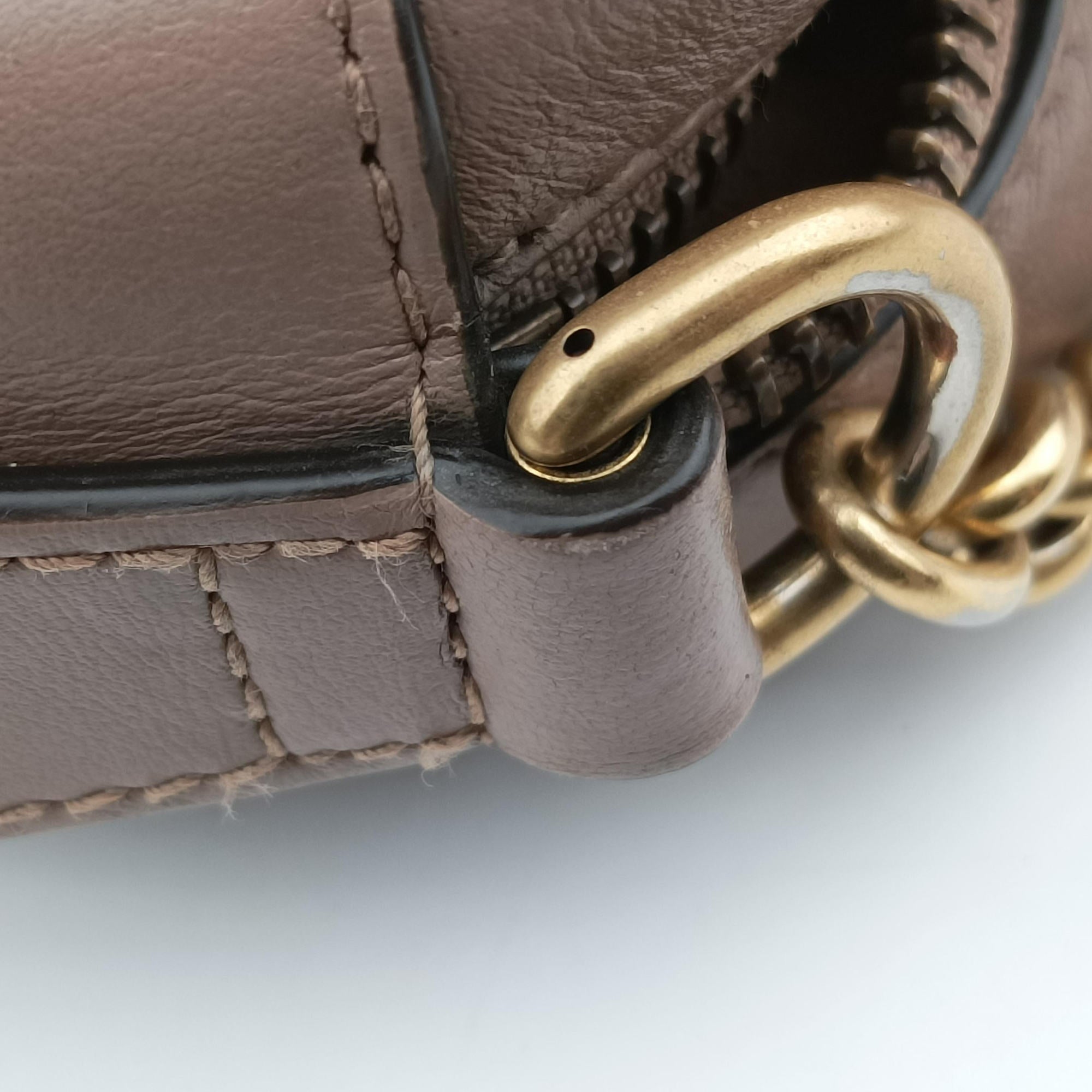 GG Marmont Beige Leather 448065 I028284031GGマーモント ベージュ レザー 448065 I028284031