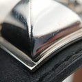 Collier de Chien Black×silver Leather×GP S SI □Oコリエ ド シアン ブラック×シルバー レザー×GP S SI □O