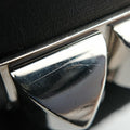 Collier de Chien Black×silver Leather×GP S SI □Oコリエ ド シアン ブラック×シルバー レザー×GP S SI □O