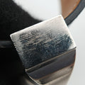 Collier de Chien Black×silver Leather×GP S SI □Oコリエ ド シアン ブラック×シルバー レザー×GP S SI □O