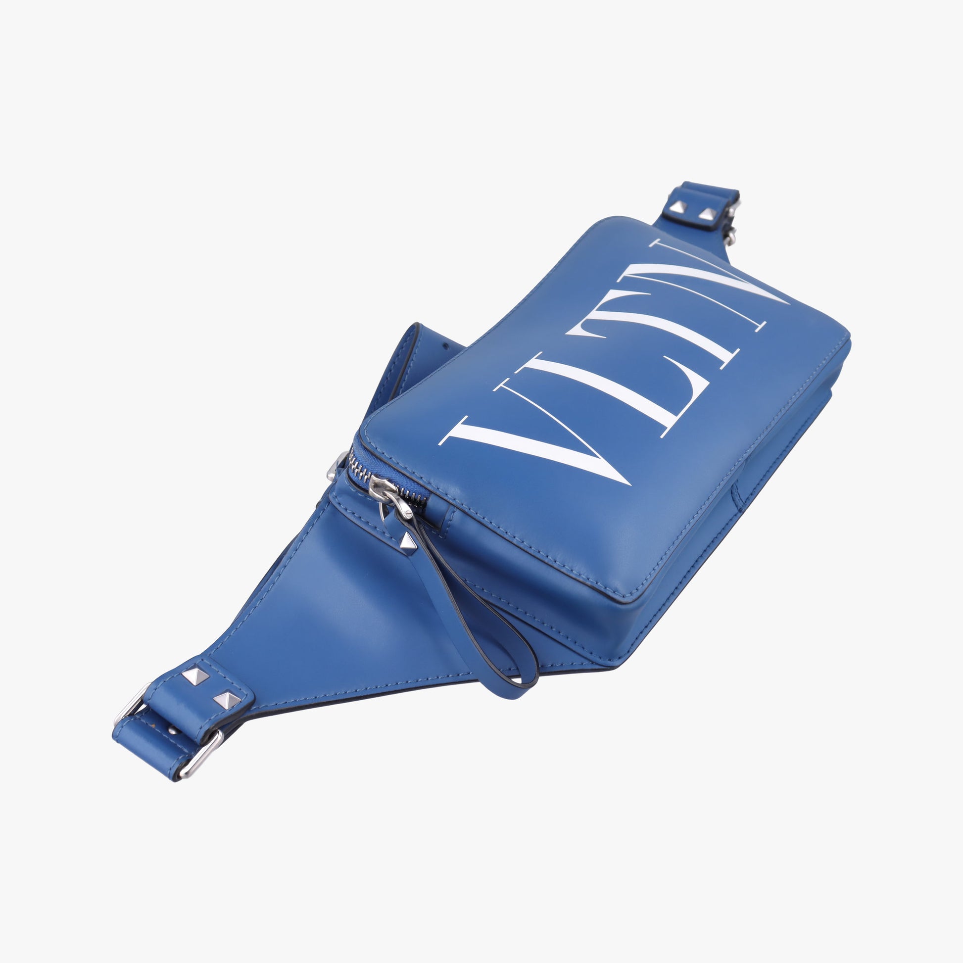 VLTN Print Blue Leather VLTN プリント ブルー レザー 