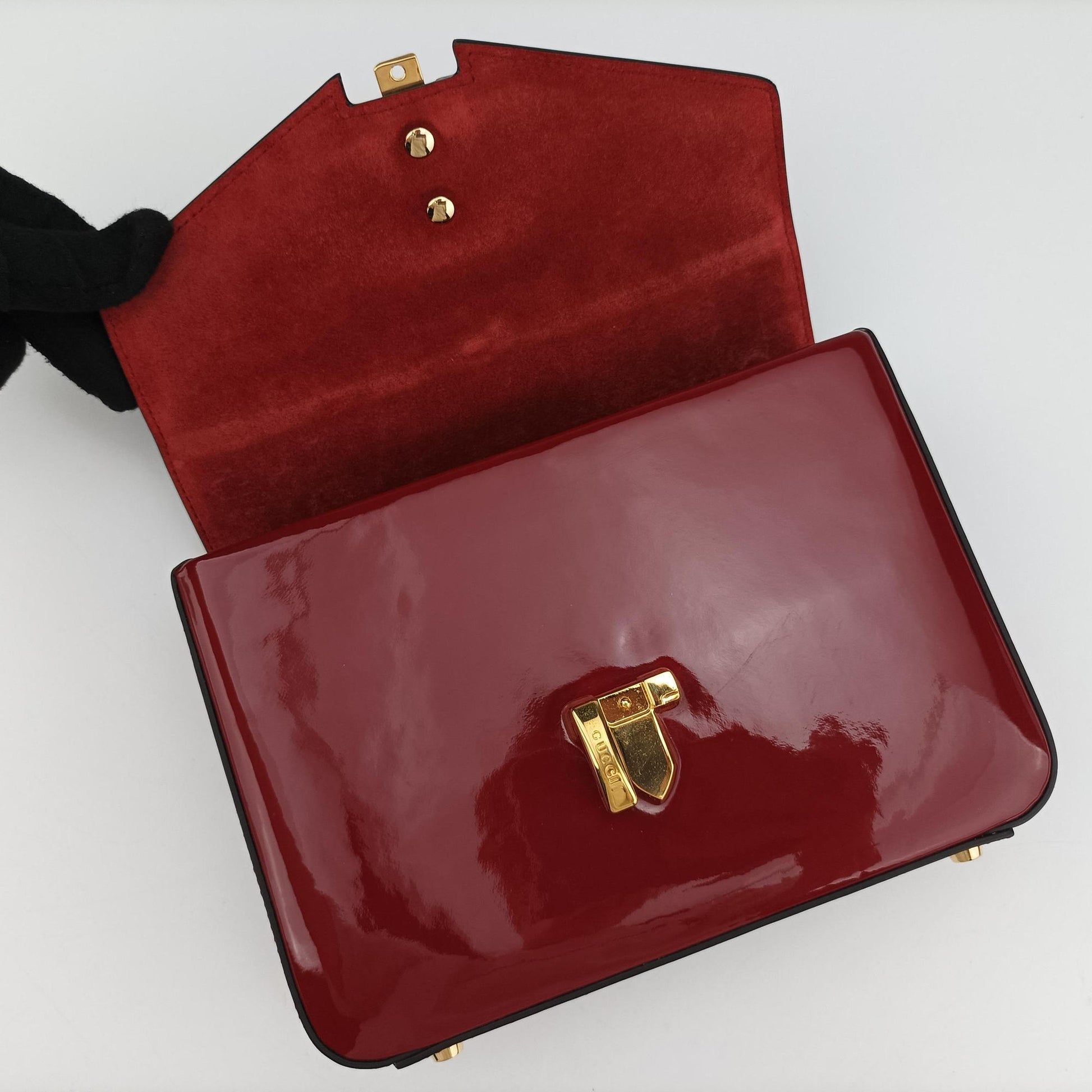 Sylvie Red Patent Leather 589479 I030331714シルヴィ レッド パテント 589479 I030331714