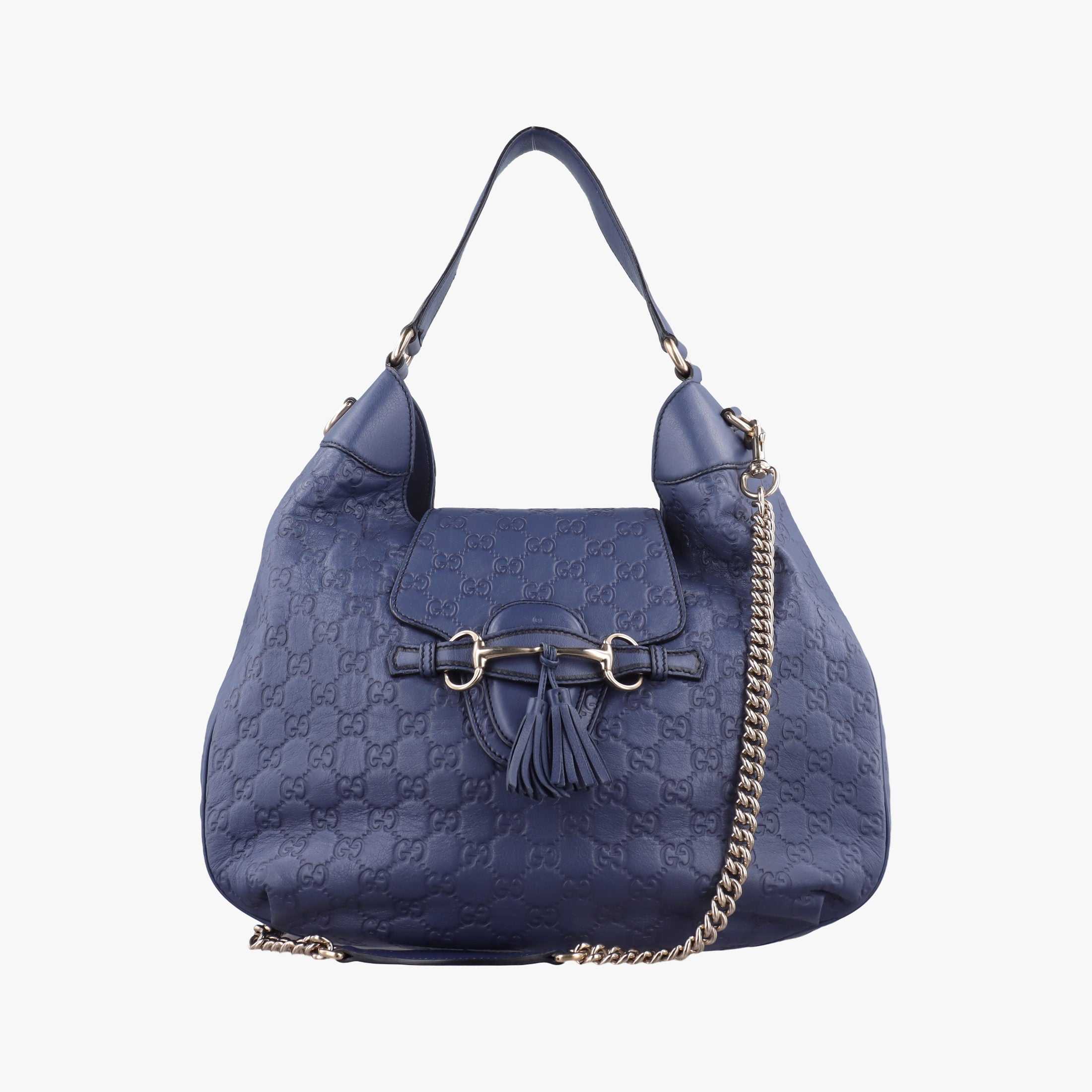 Emily Hobo Blue Leather 322226 A015932589エミリー ホーボー ブルー レザー 322226 A015932589