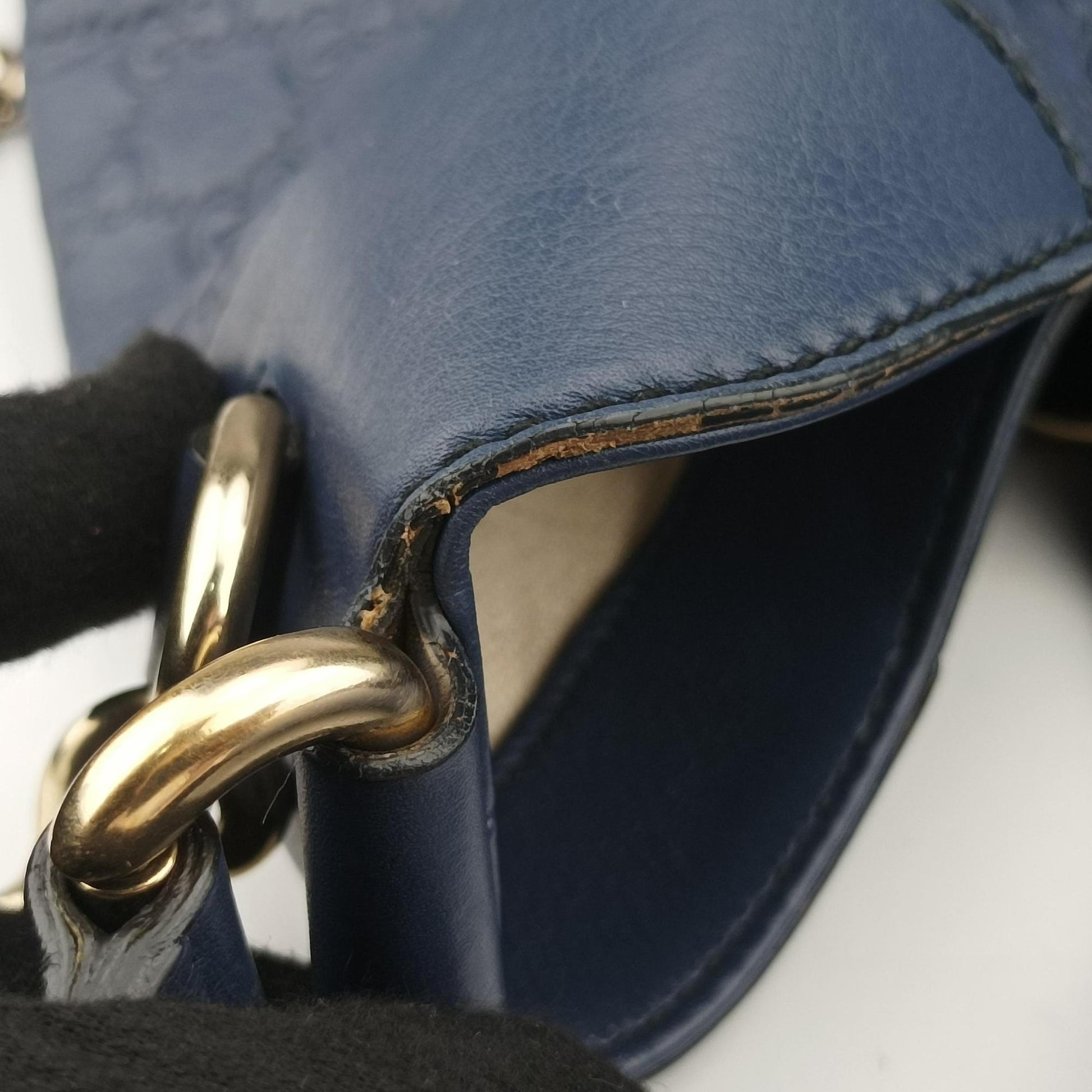 Emily Hobo Blue Leather 322226 A015932589エミリー ホーボー ブルー レザー 322226 A015932589